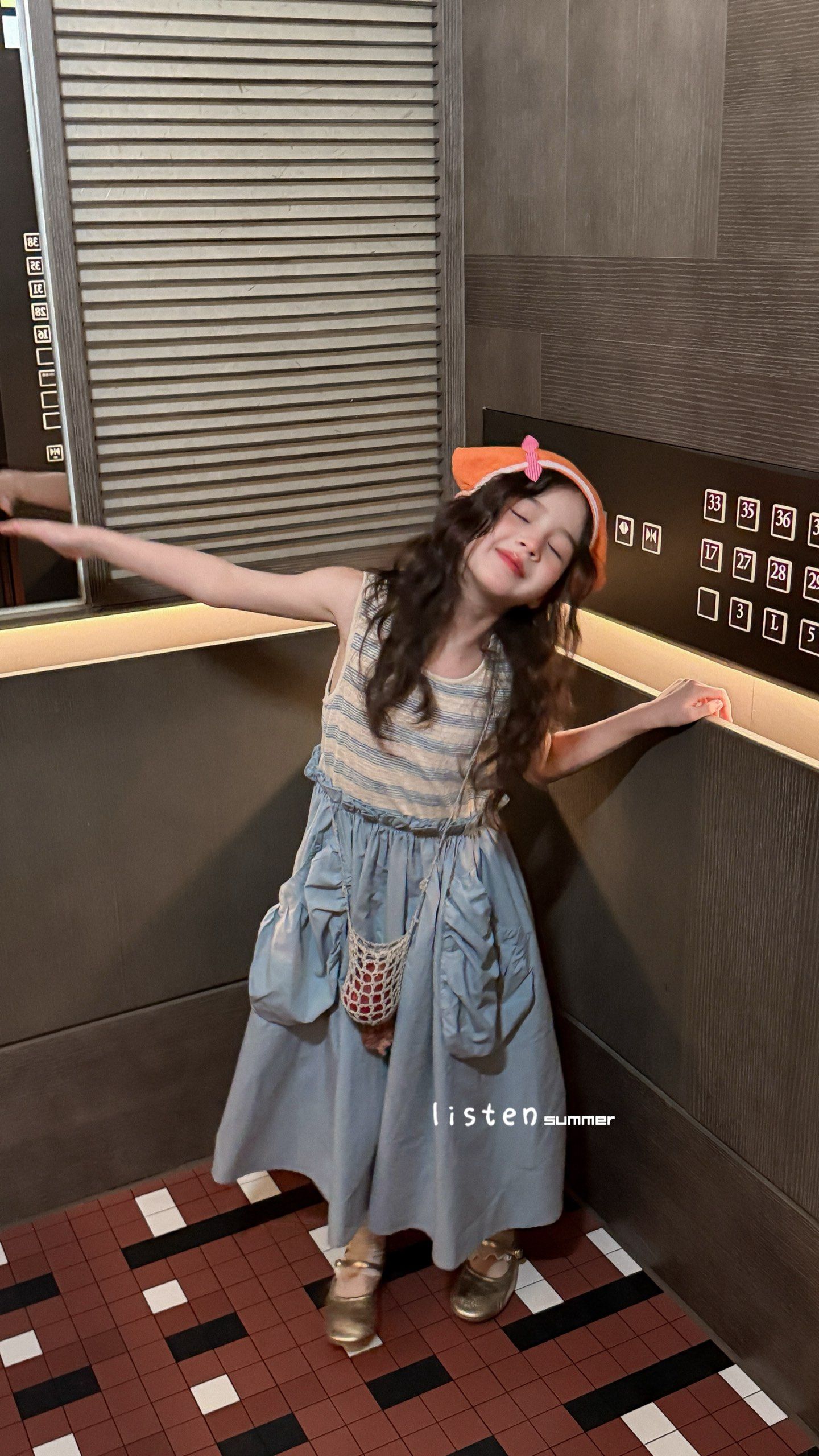 Listen - Đầm không tay túi nhún cute 612076