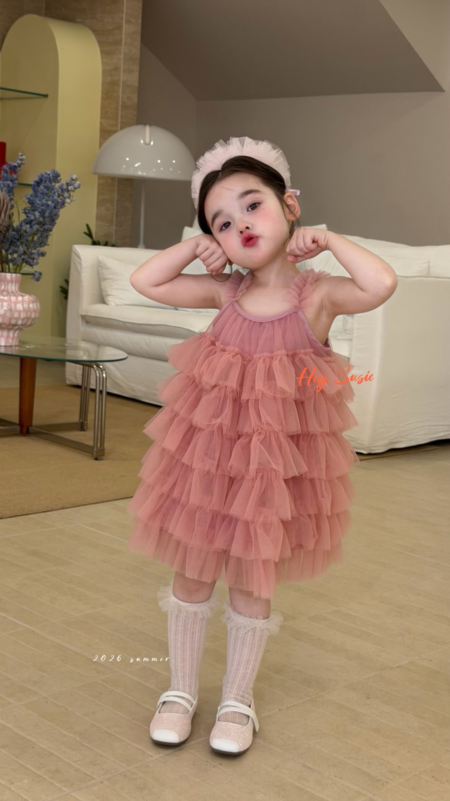 Hey Susie - Đầm hai dây 17067 tutu pinky