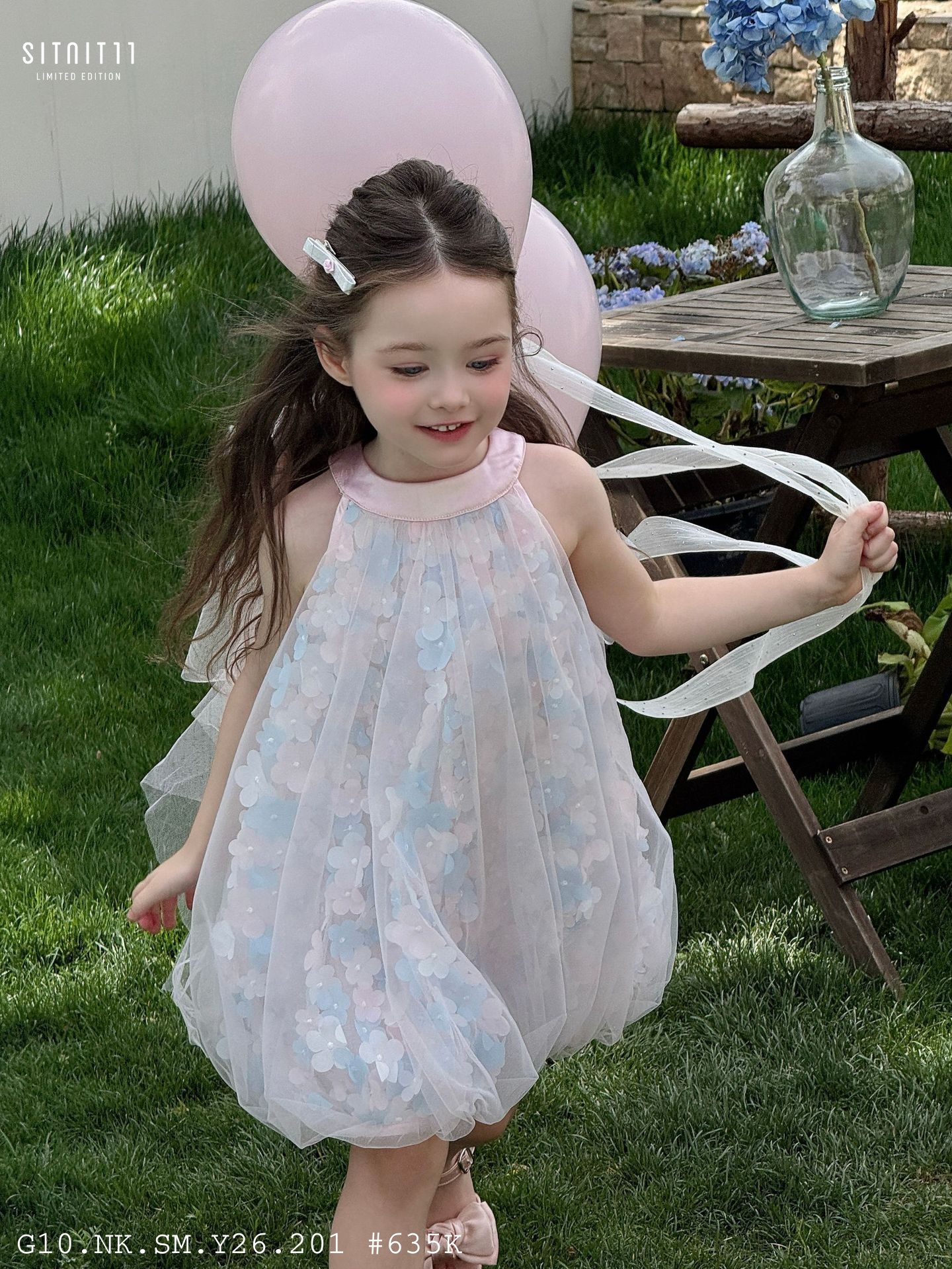 Đầm yếm Otaly Angel Tulle nơ lưng
