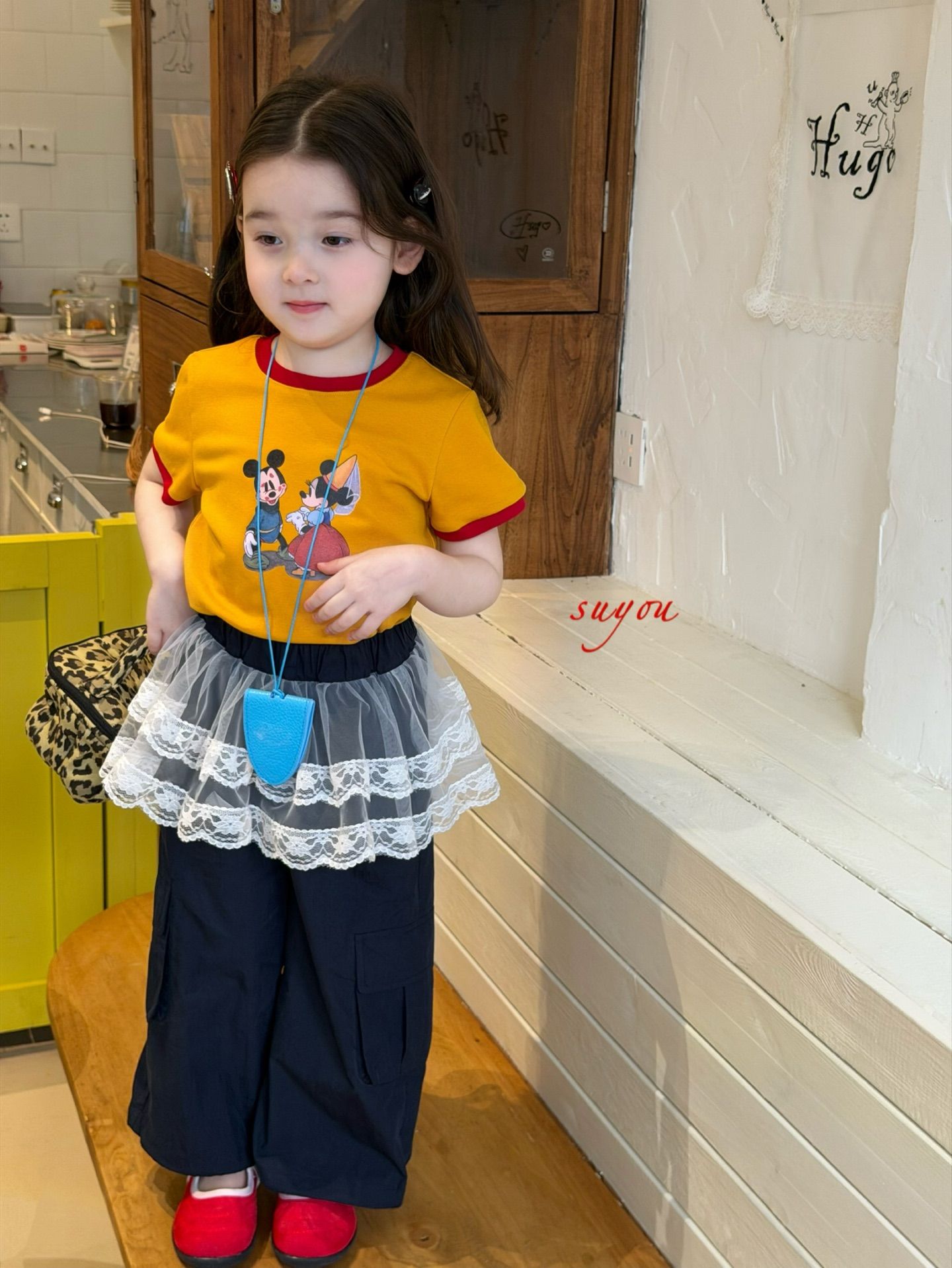 Quần sporty Suyou Navy túi vuông