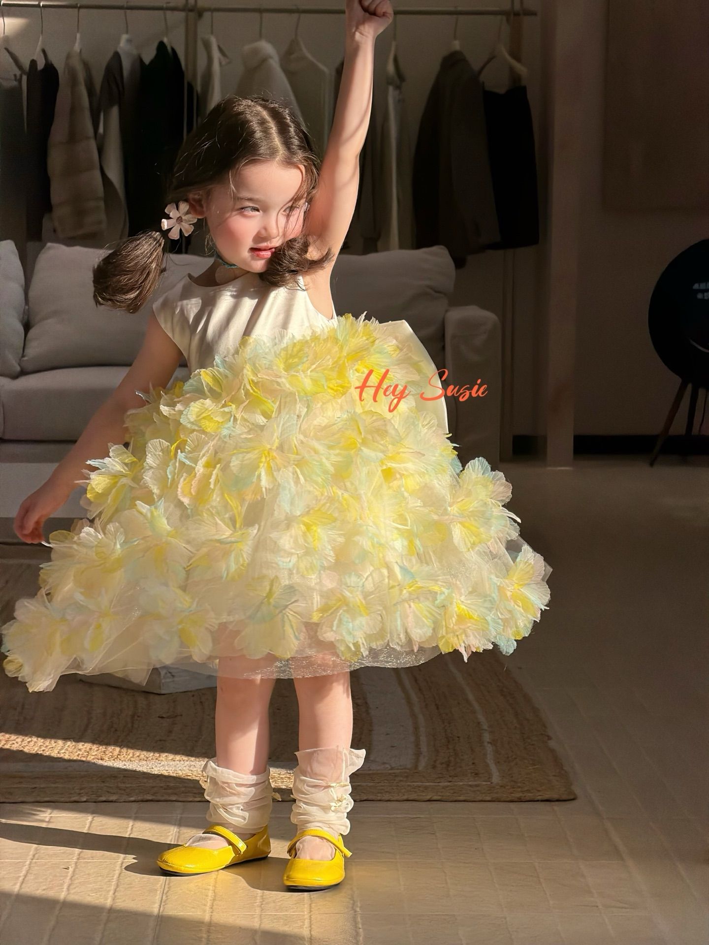 Hey Susie - Đầm tulle flowers 17206