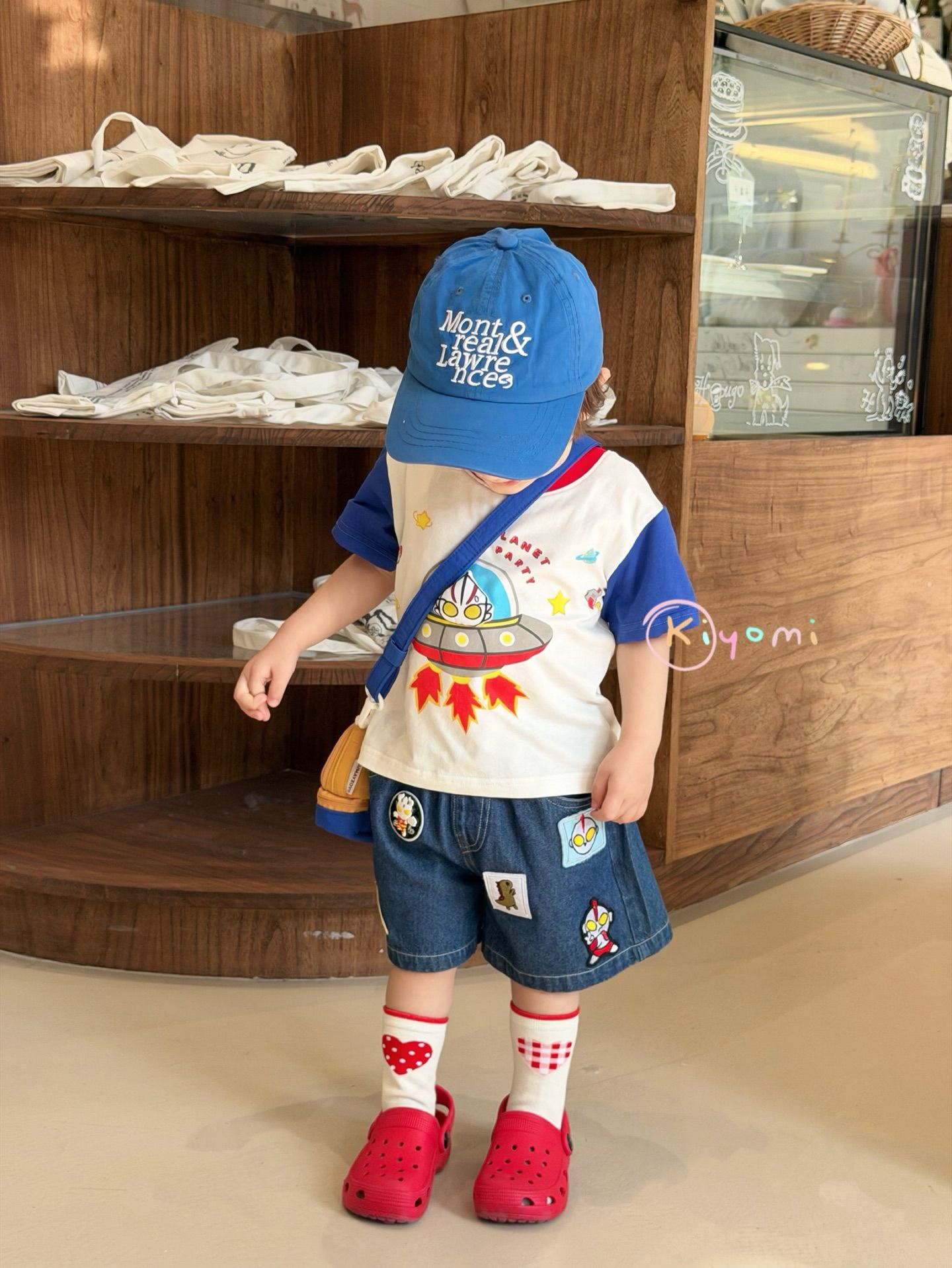 BTS Kiyomi Ultraman vibe - Quần short denim