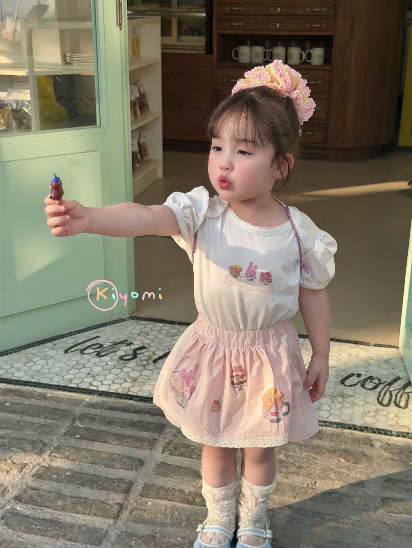 Set váy áo Gấu thỏ party Kiyomi