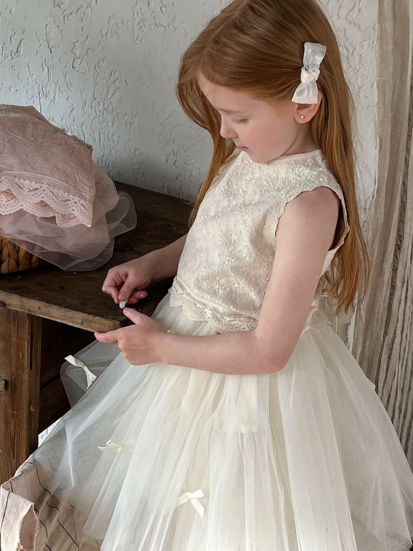 Váy Otaly tutu nhiều lớp đính nơ xinh