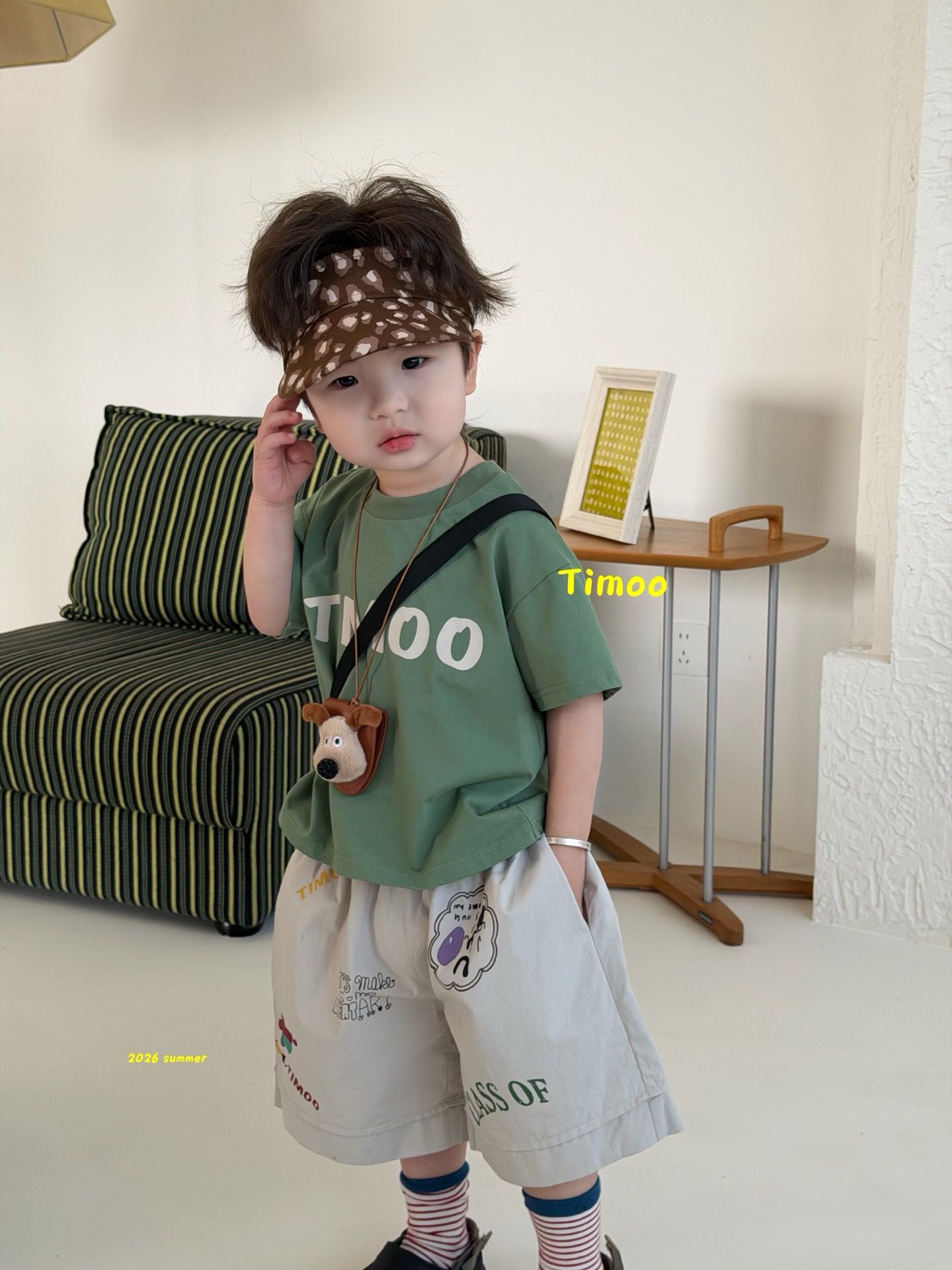 Timoo - Quần short xám bé trai class of