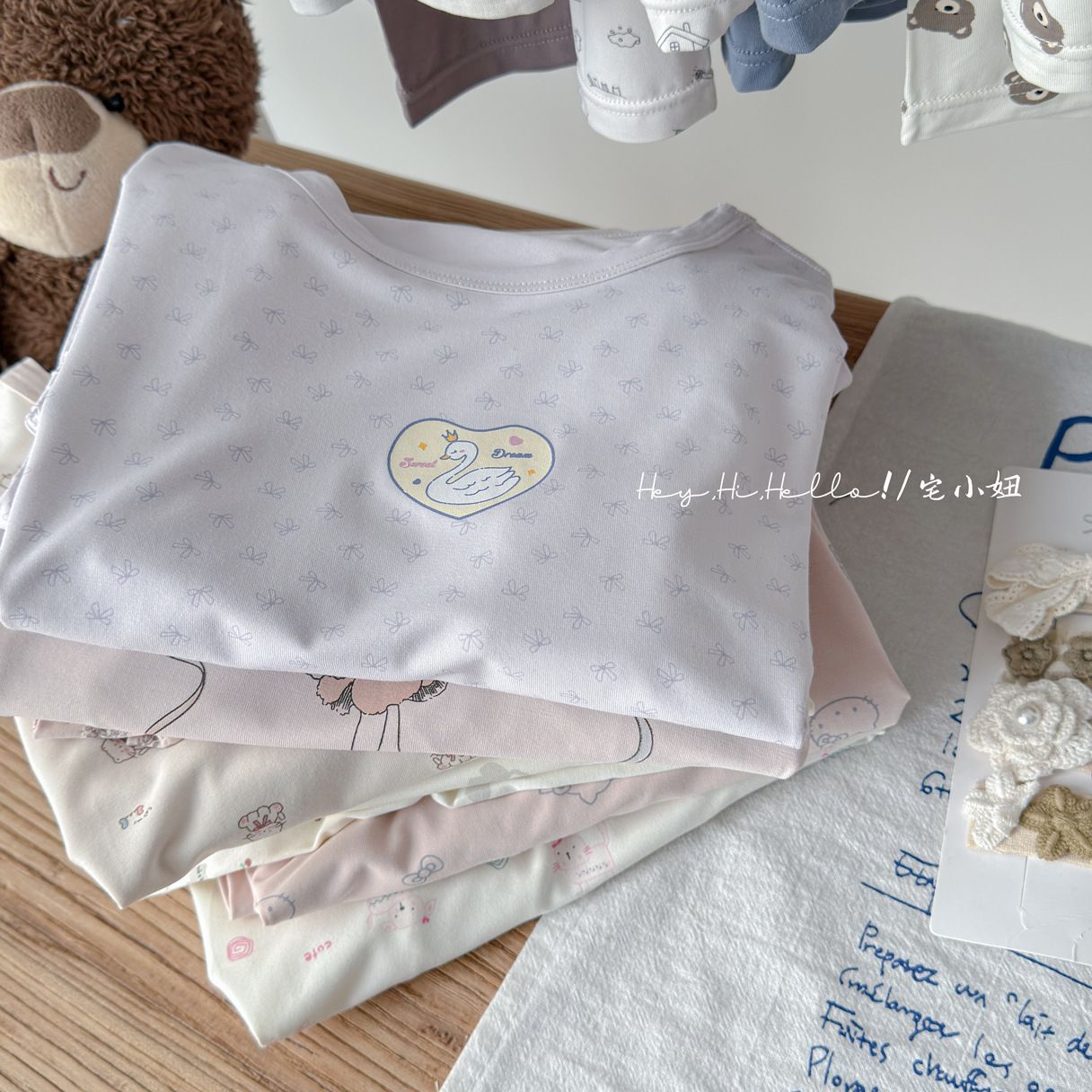Homewear Sweet baby Thiên Nga tím