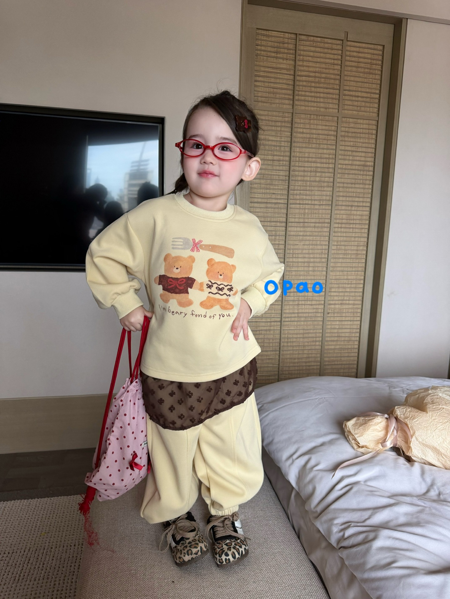 Opao - Set nỉ vàng i'm beary 6Q6122