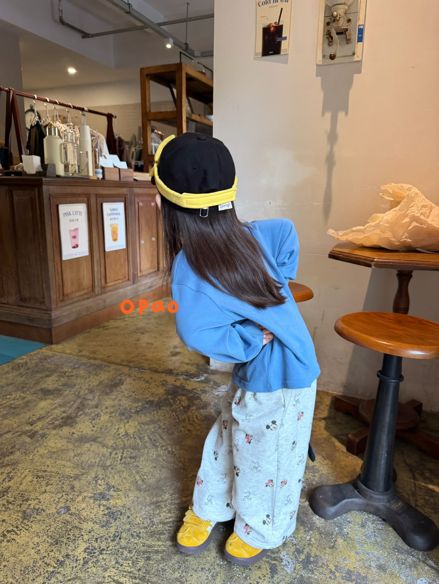 Opao DN - Áo thun Mickey xanh