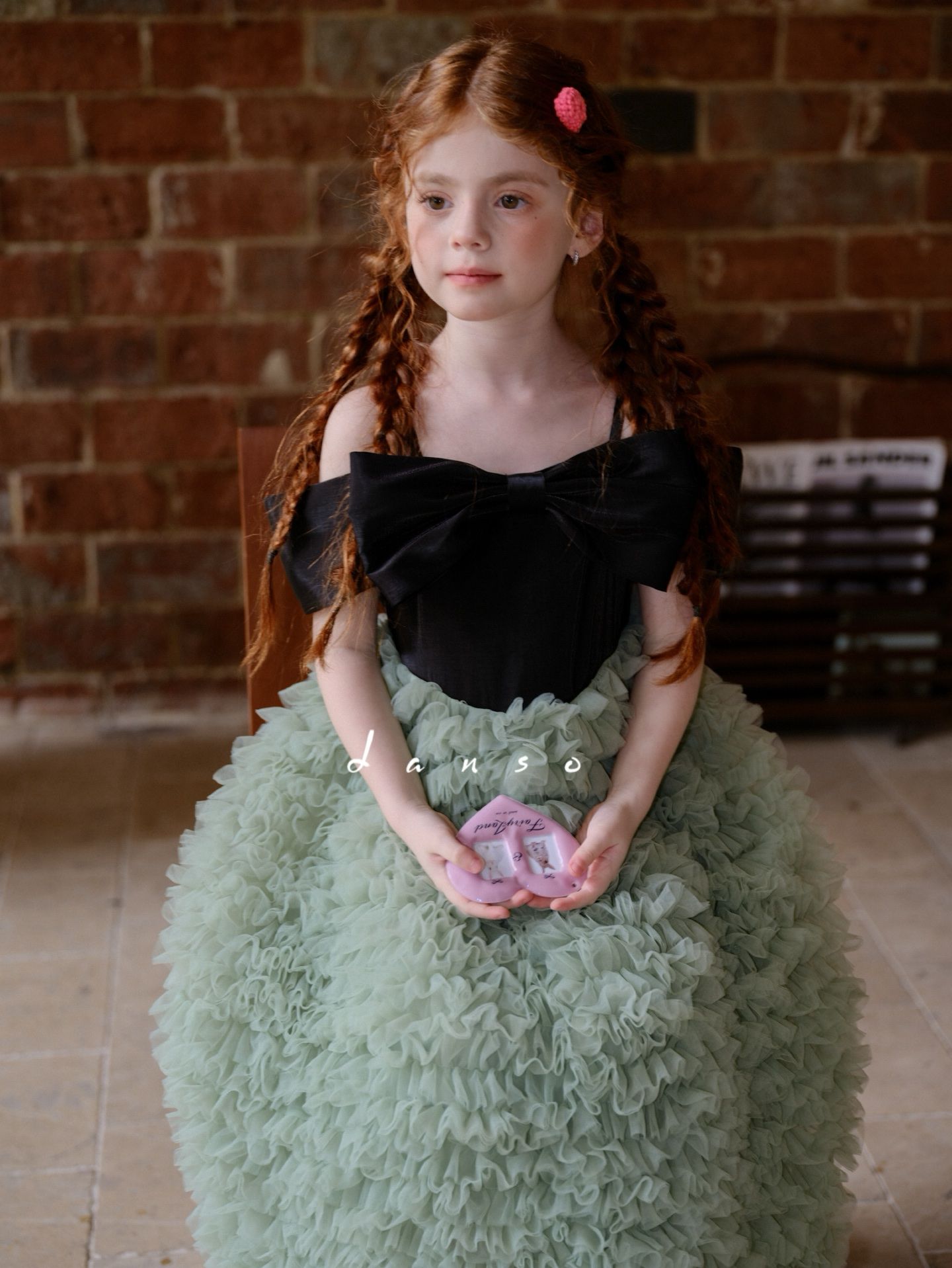 DANSO - Đầm Ribbon tutu xanh ngọc