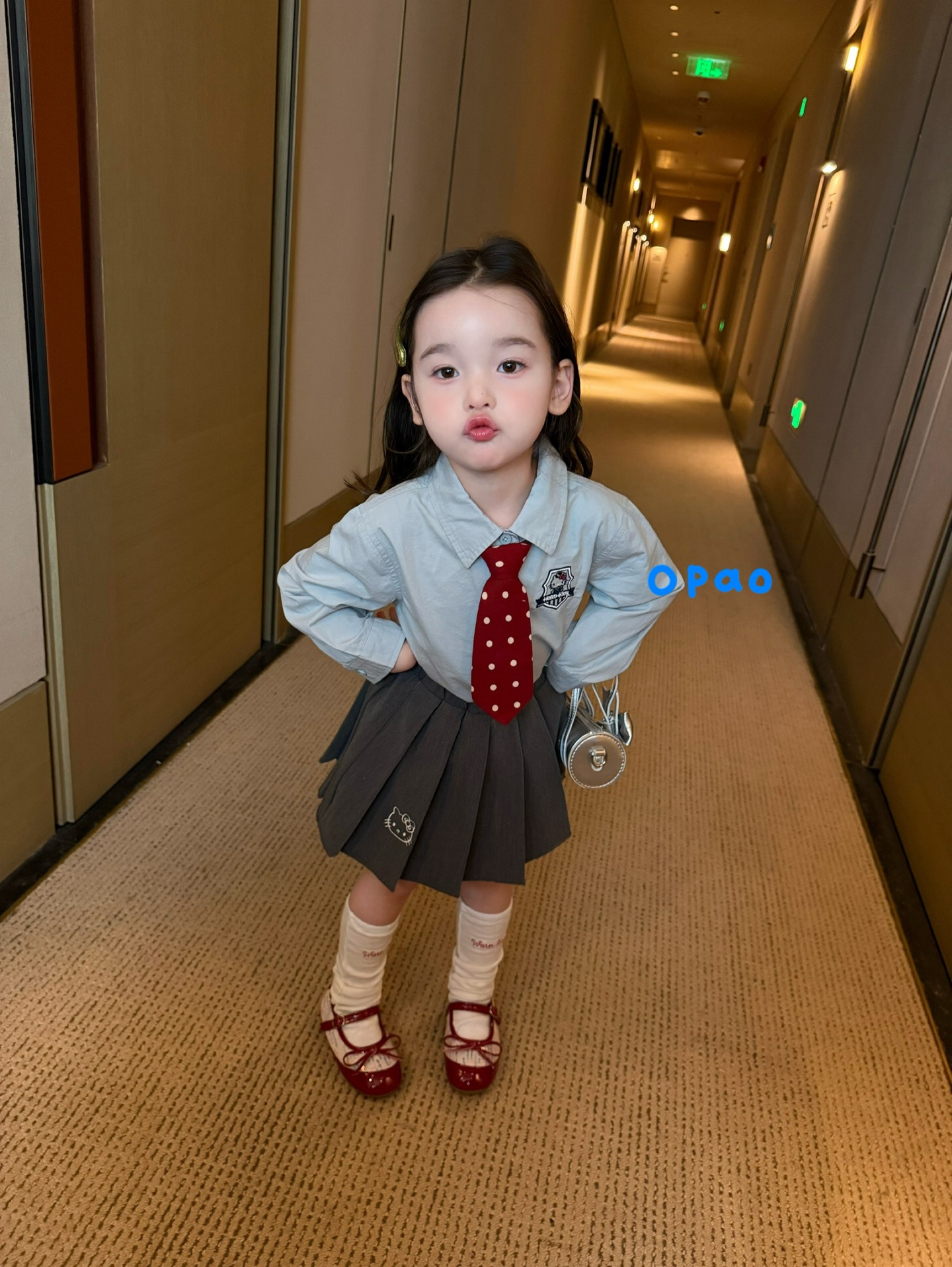 Opao - Set váy áo nữ sinh Kitty