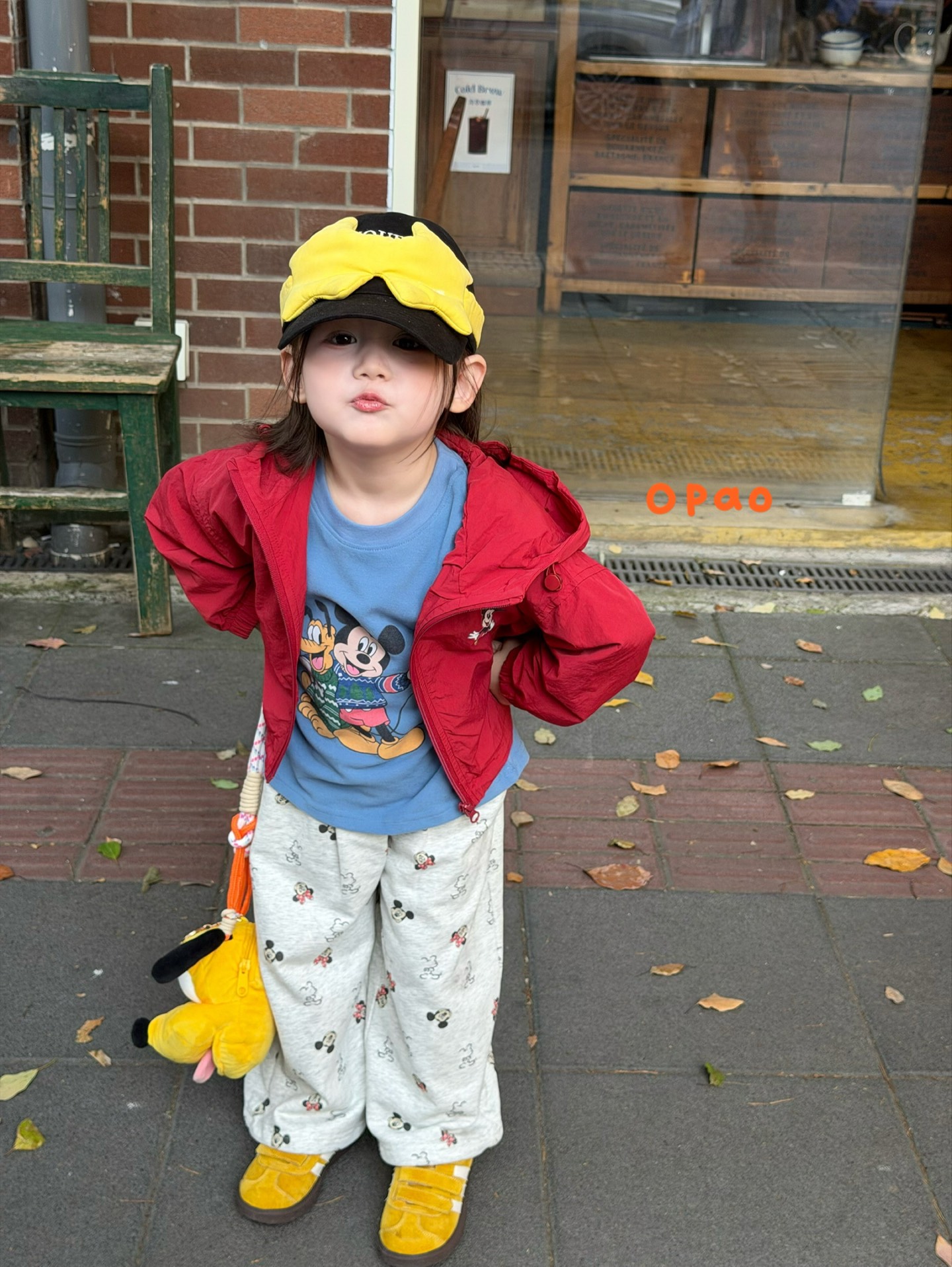 Opao DN - Áo thun Mickey xanh