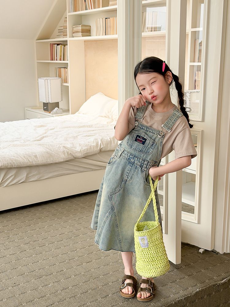 Yếm denim AMBB Leeix