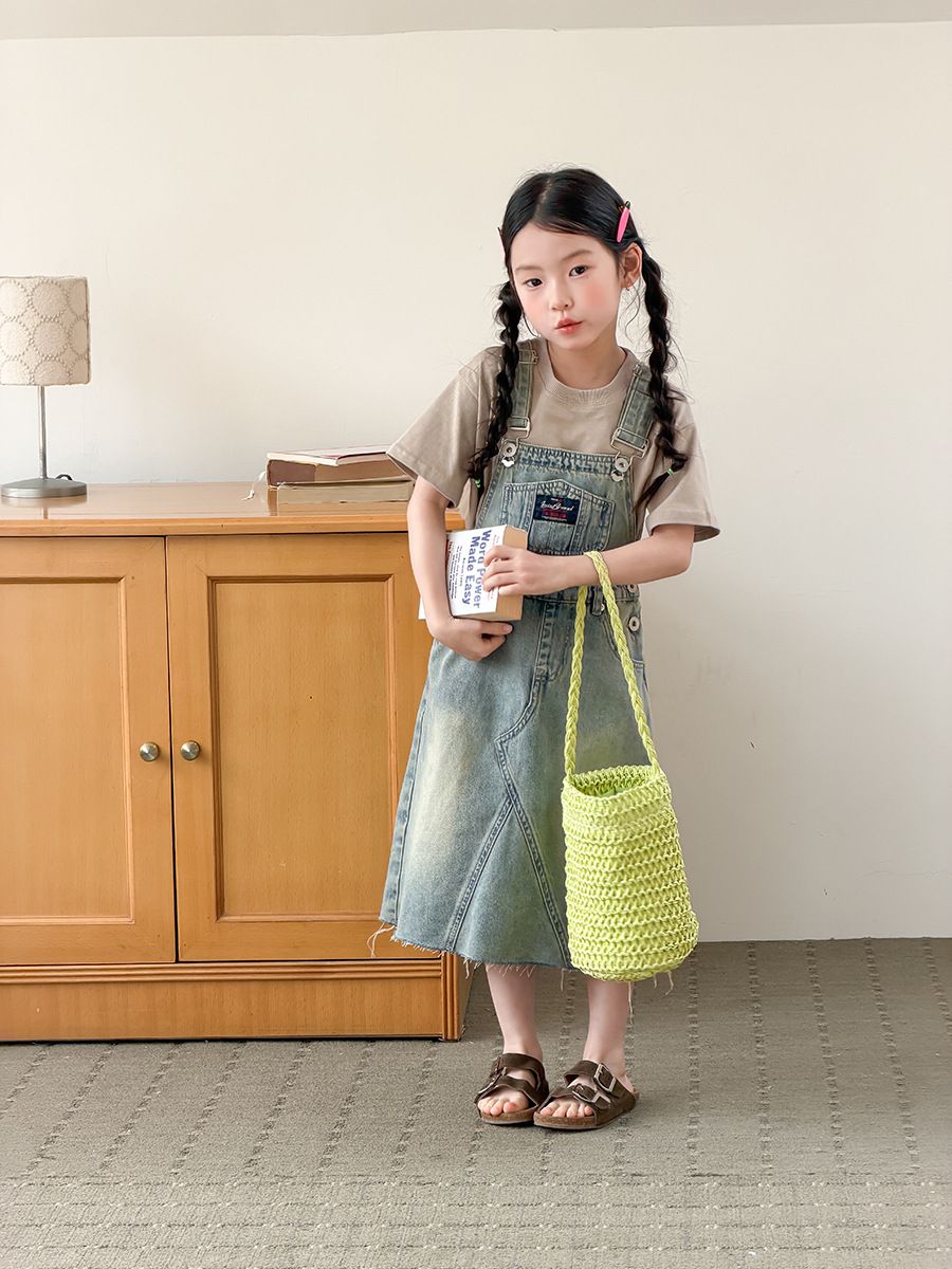 Yếm denim AMBB Leeix
