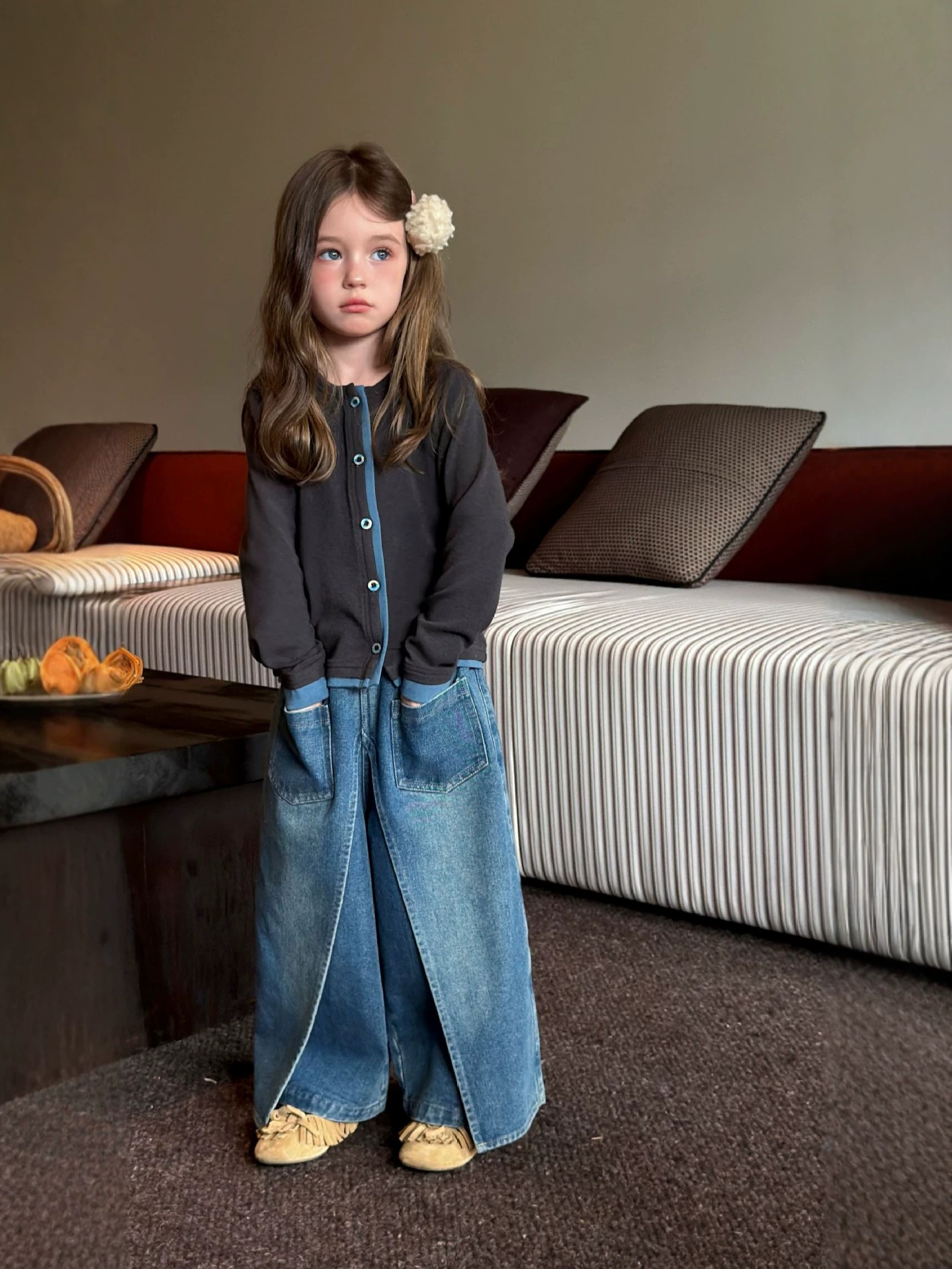 Quần jeans SB50 yếm dài