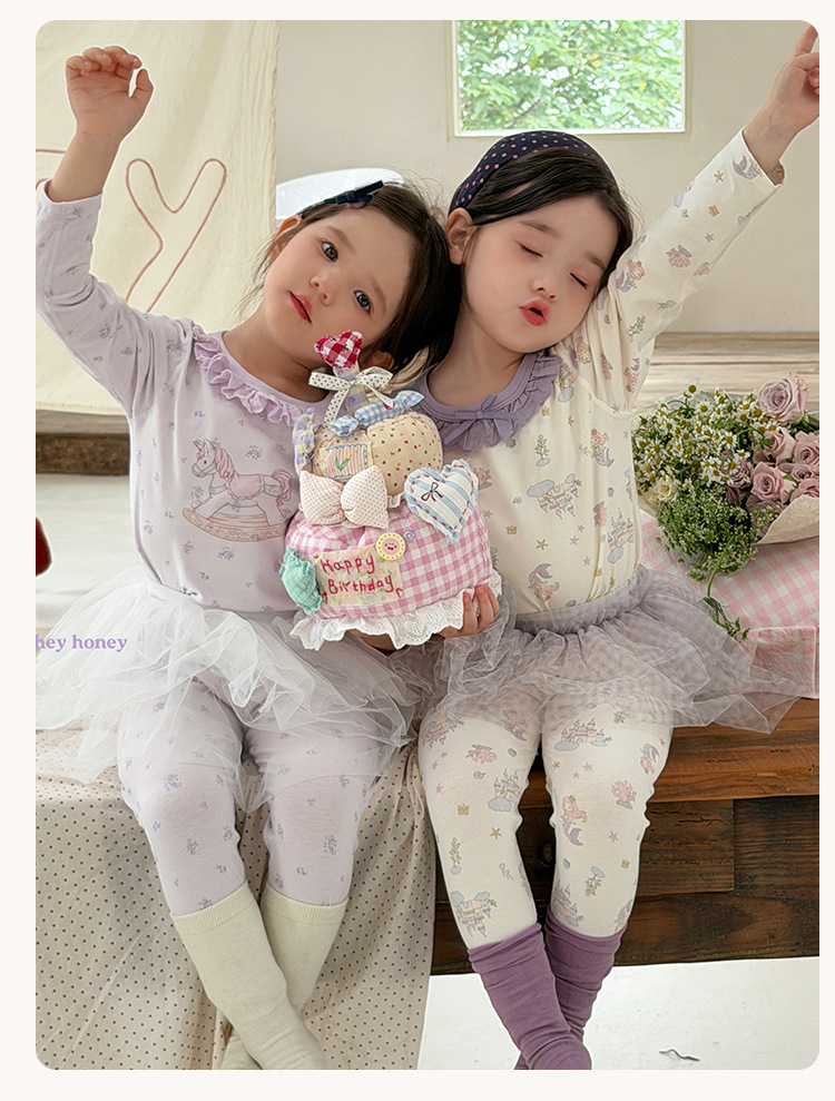 Homewear Hey Honey Unicorn tím