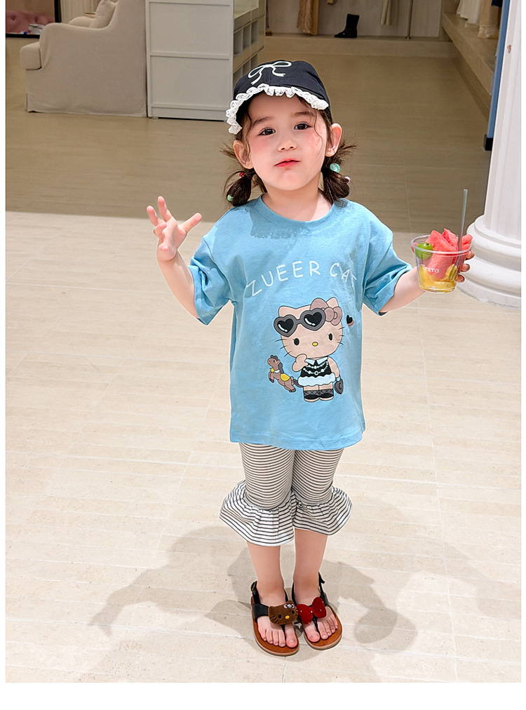 Quần legging kẻ gấu loe