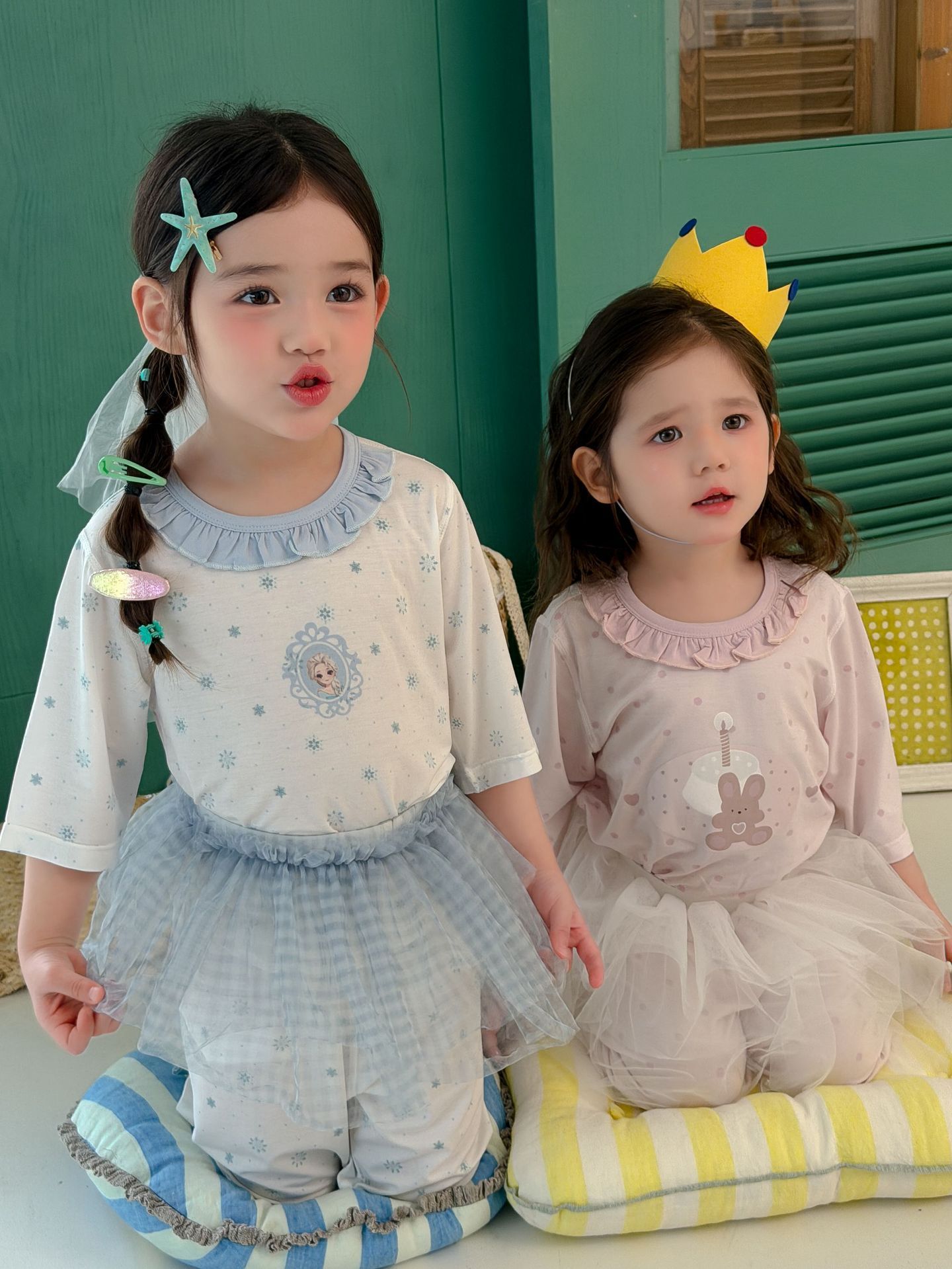 Homewear HHN dáng lửng Esla cổ bèo