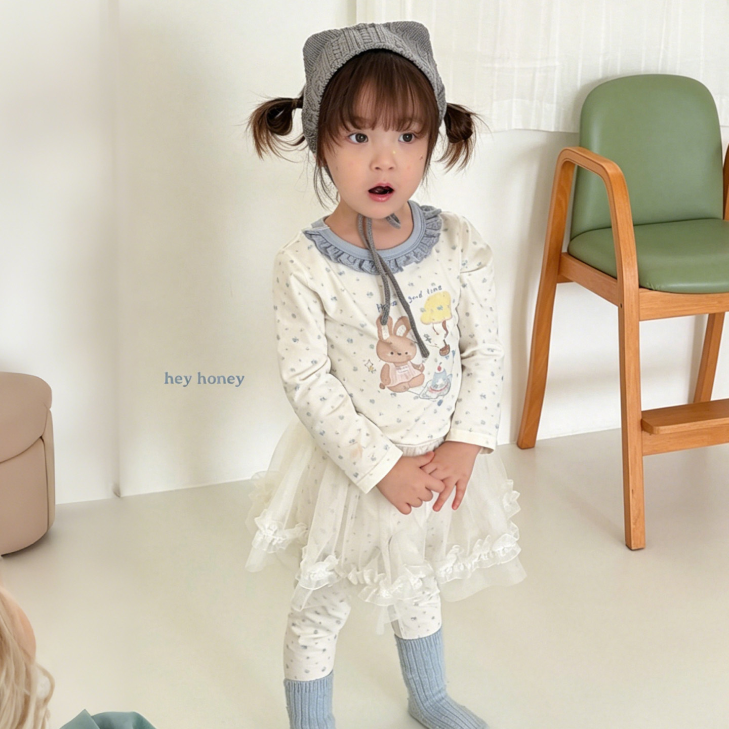 Homewear Hey Honey Thỏ hoa nhí