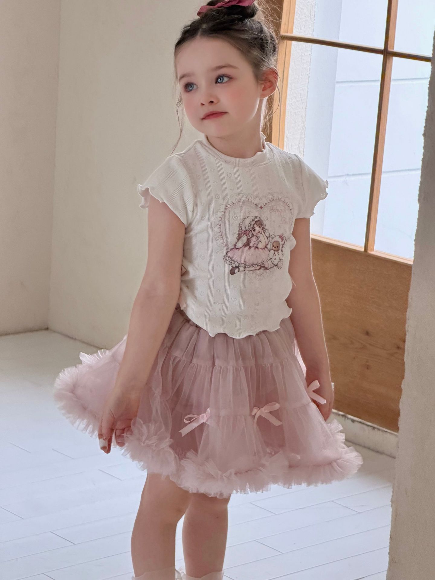 Áo Otaly viền bèo baby girl & bear
