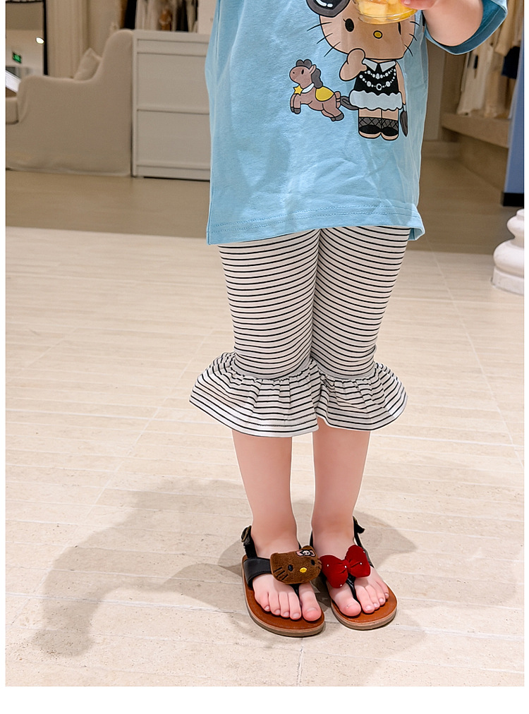 Quần legging kẻ gấu loe S520 4805