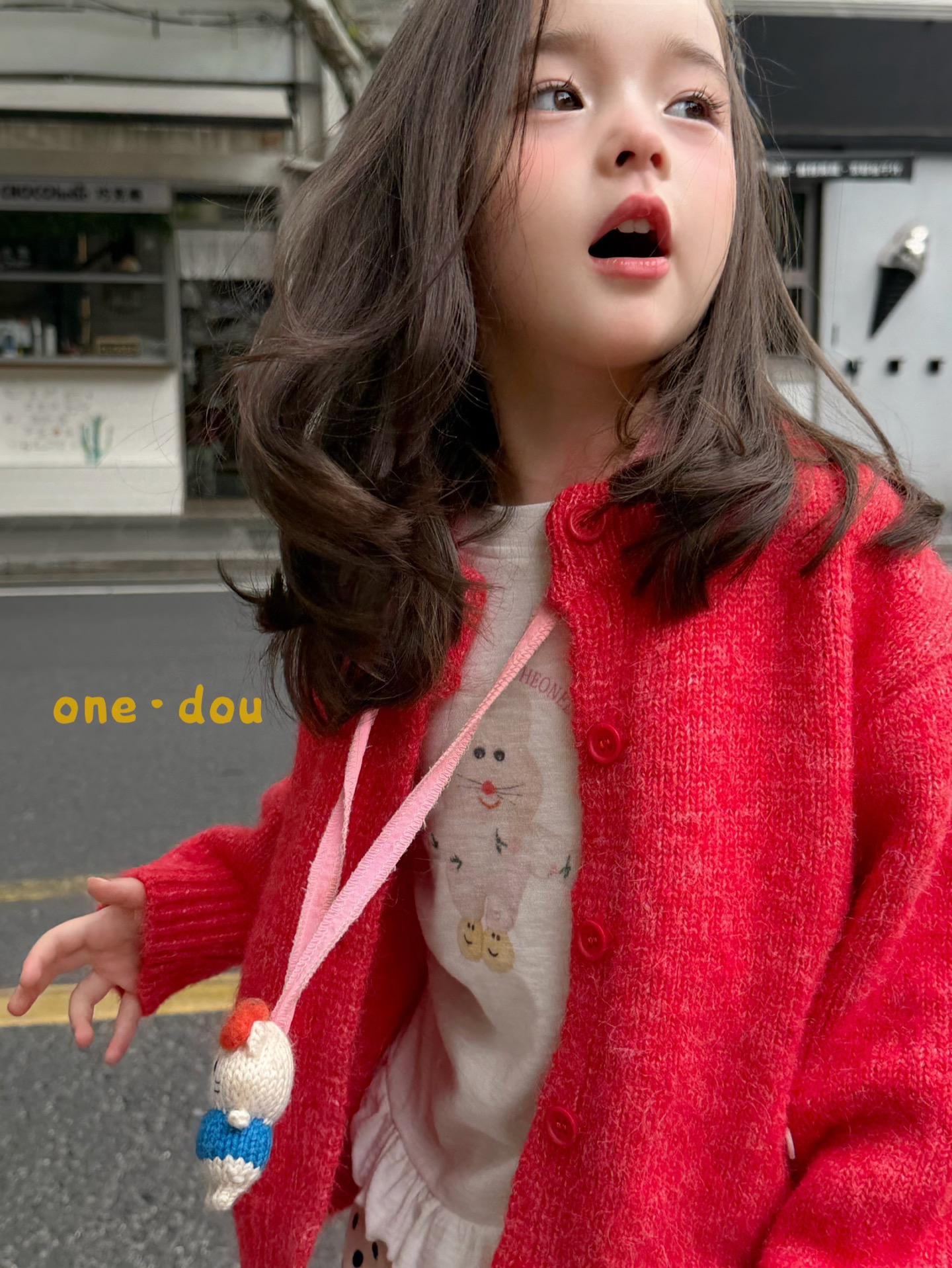 MXS One Dou - Cardigan đỏ 6900