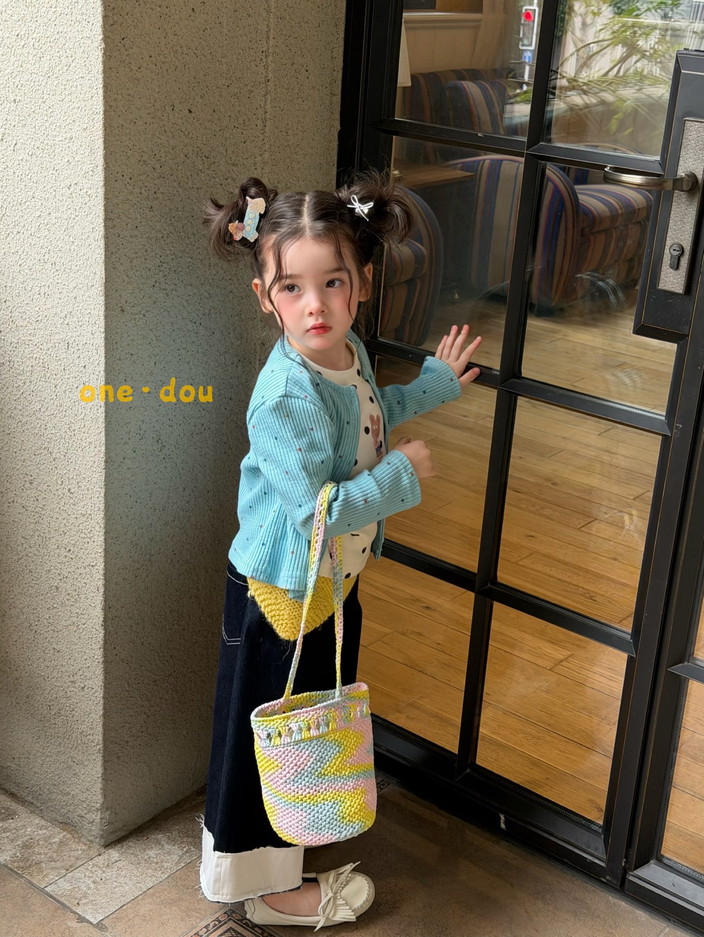 One Dou - Quần jeans gấu Gấu