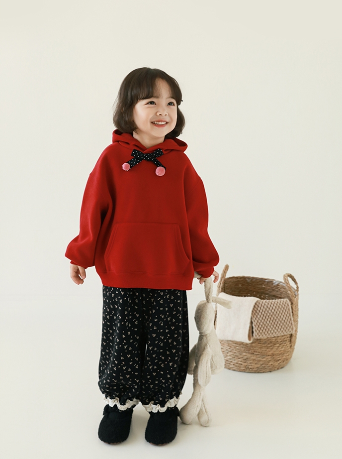 Hoodie YOYO đỏ nơ nhỏ xinh xinh