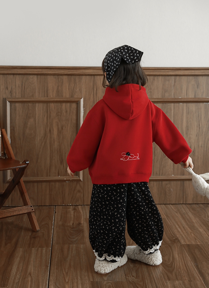 Hoodie YOYO đỏ nơ nhỏ xinh xinh