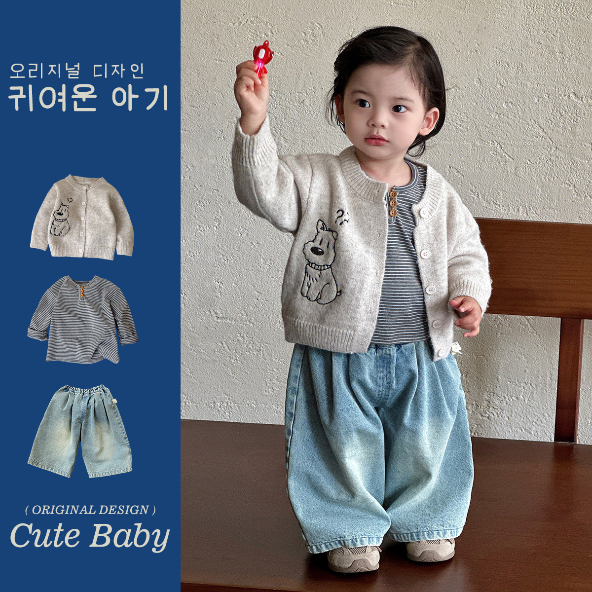 Áo kẻ unisex cổ 3 cúc