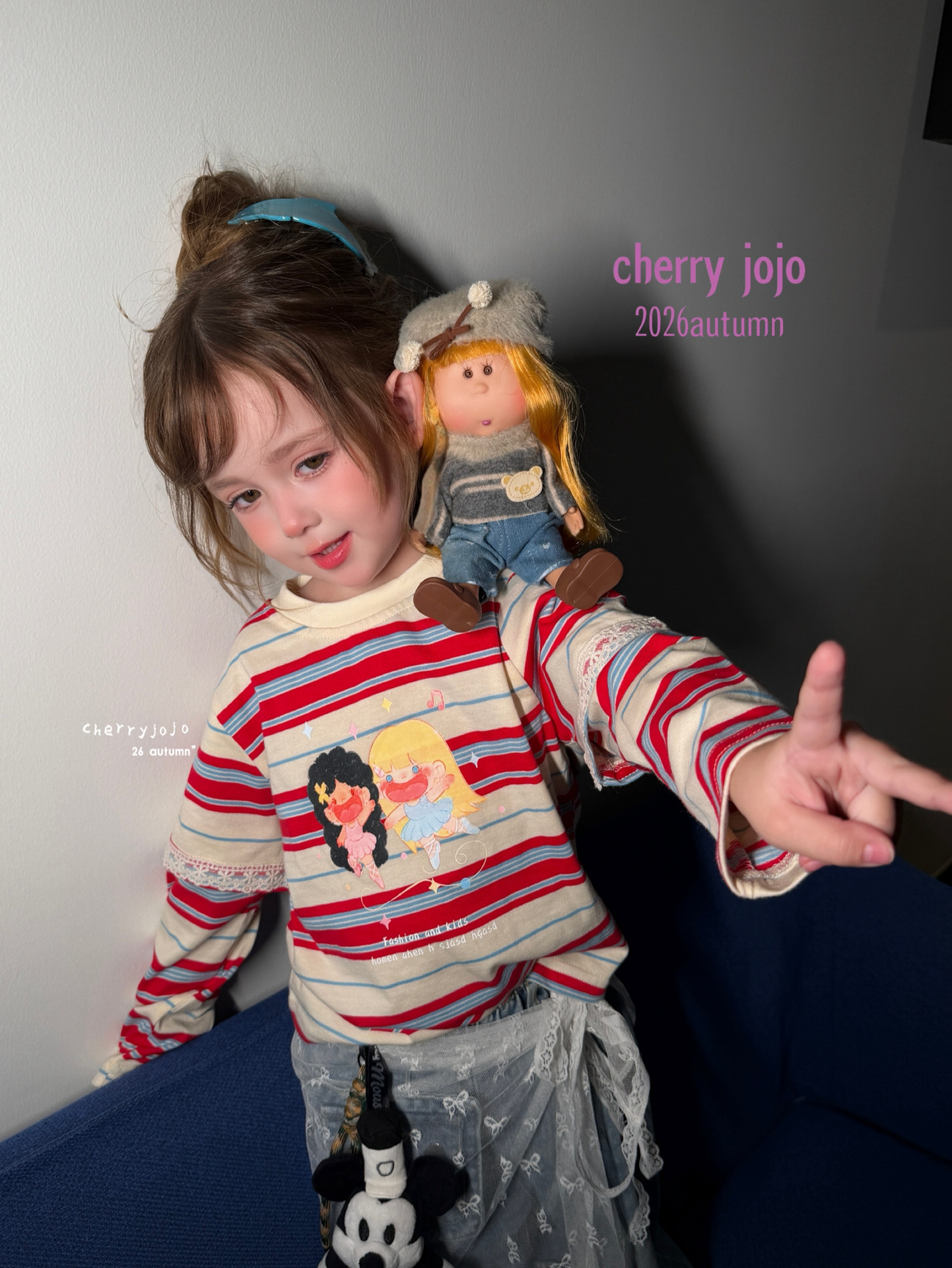 Quần jeans Cherry jojo 27761 nhiều nơ