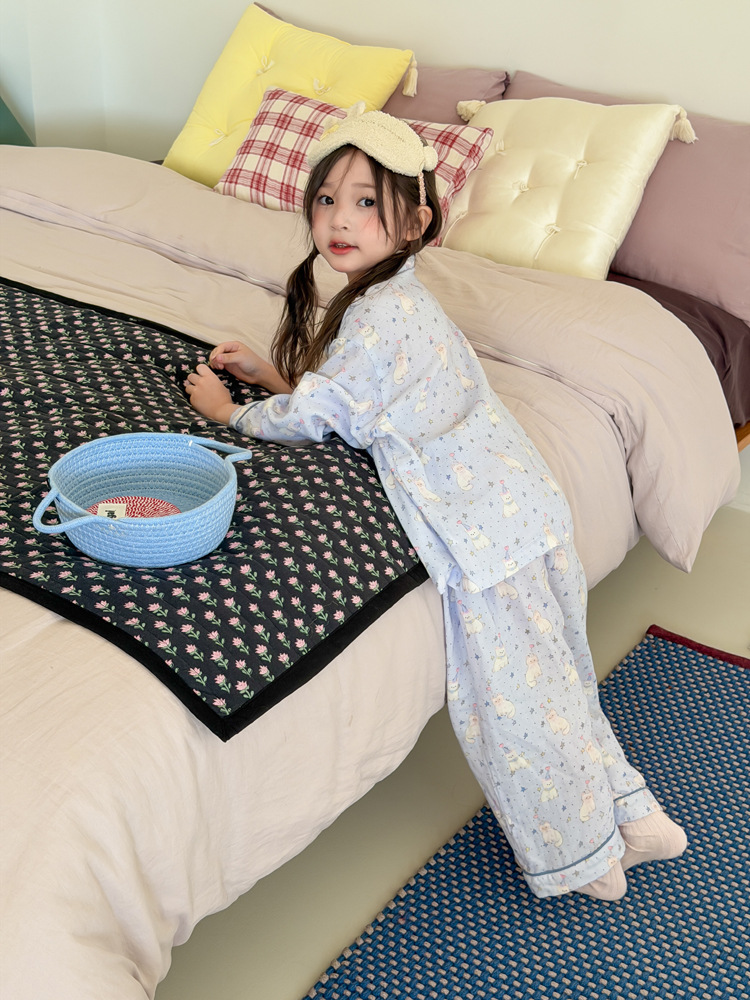 Homewear Pyjama AMBB Mèo sao xanh
