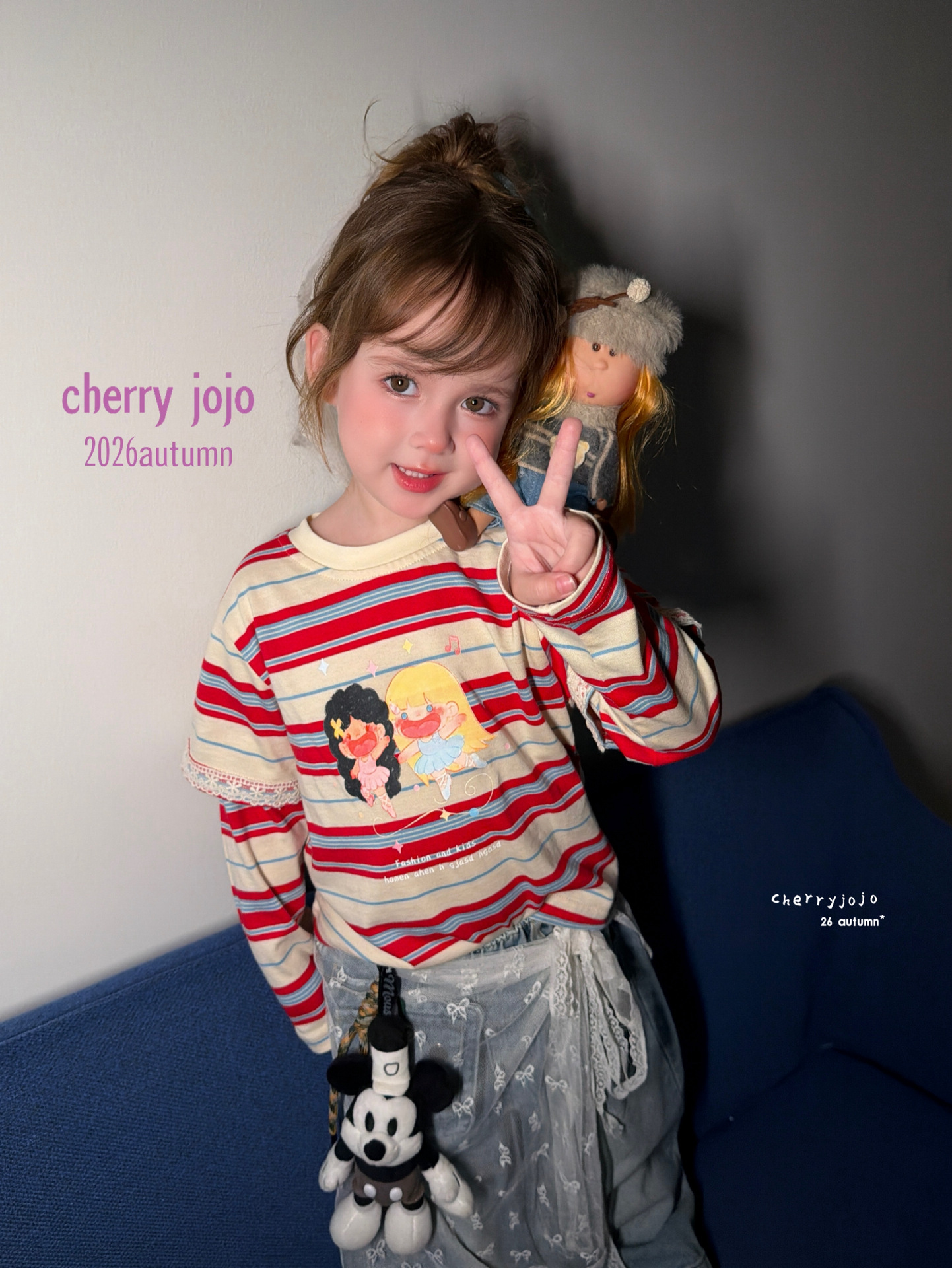 Quần jeans Cherry jojo 27761 nhiều nơ