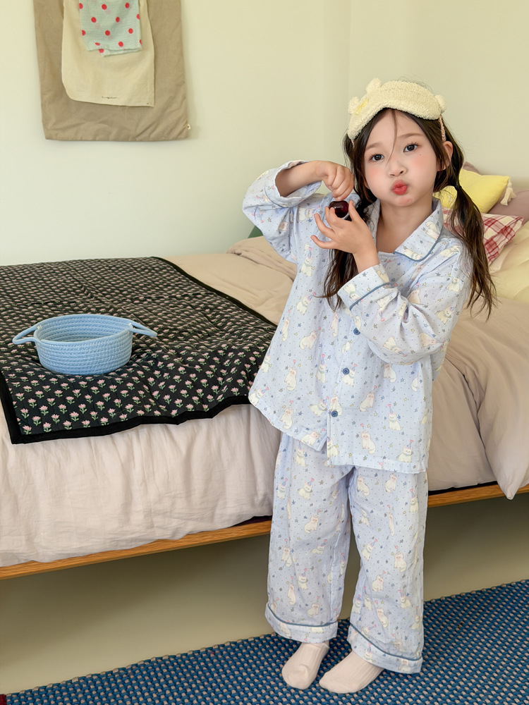 Homewear Pyjama AMBB Mèo sao xanh