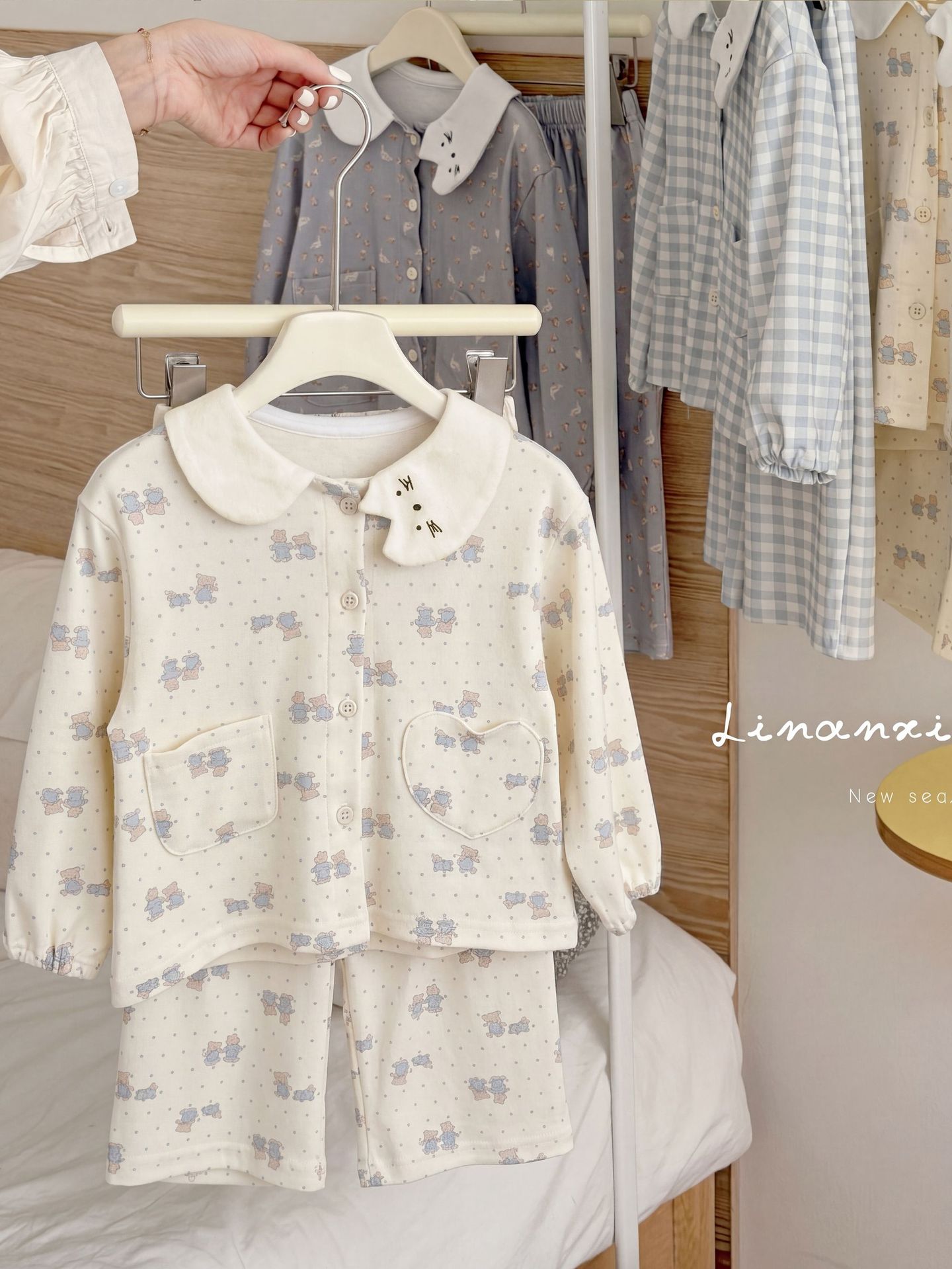 Homewear Pyjama Linanxi 4214 cổ meow