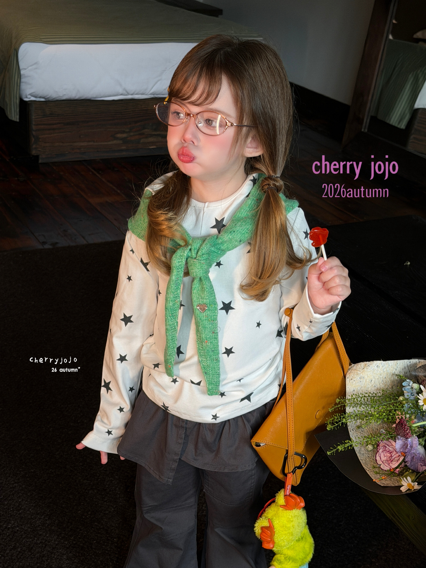 Cherry jojo - Quần xám mix yếm 27706