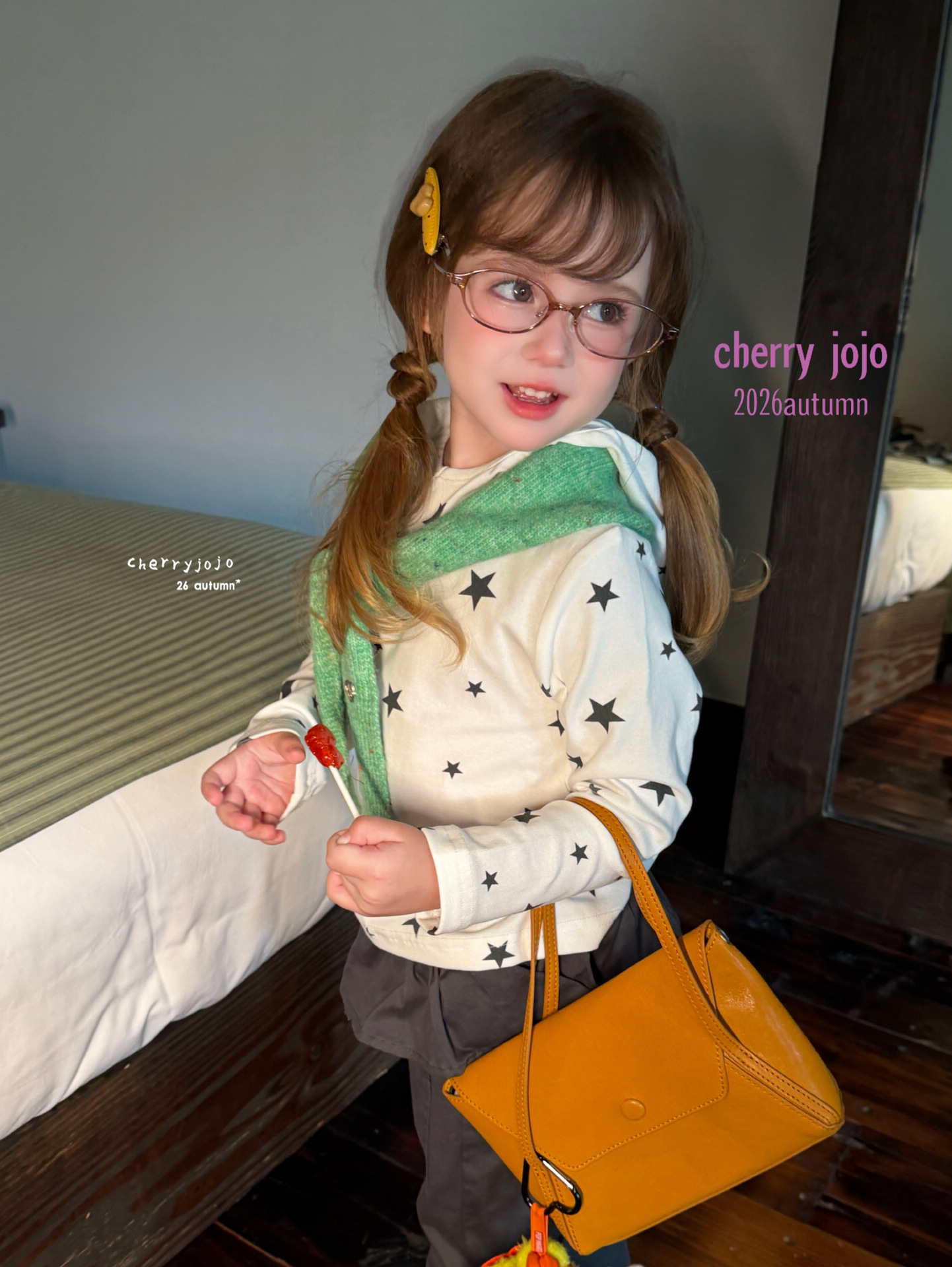 Cherry jojo - Quần xám mix yếm 27706