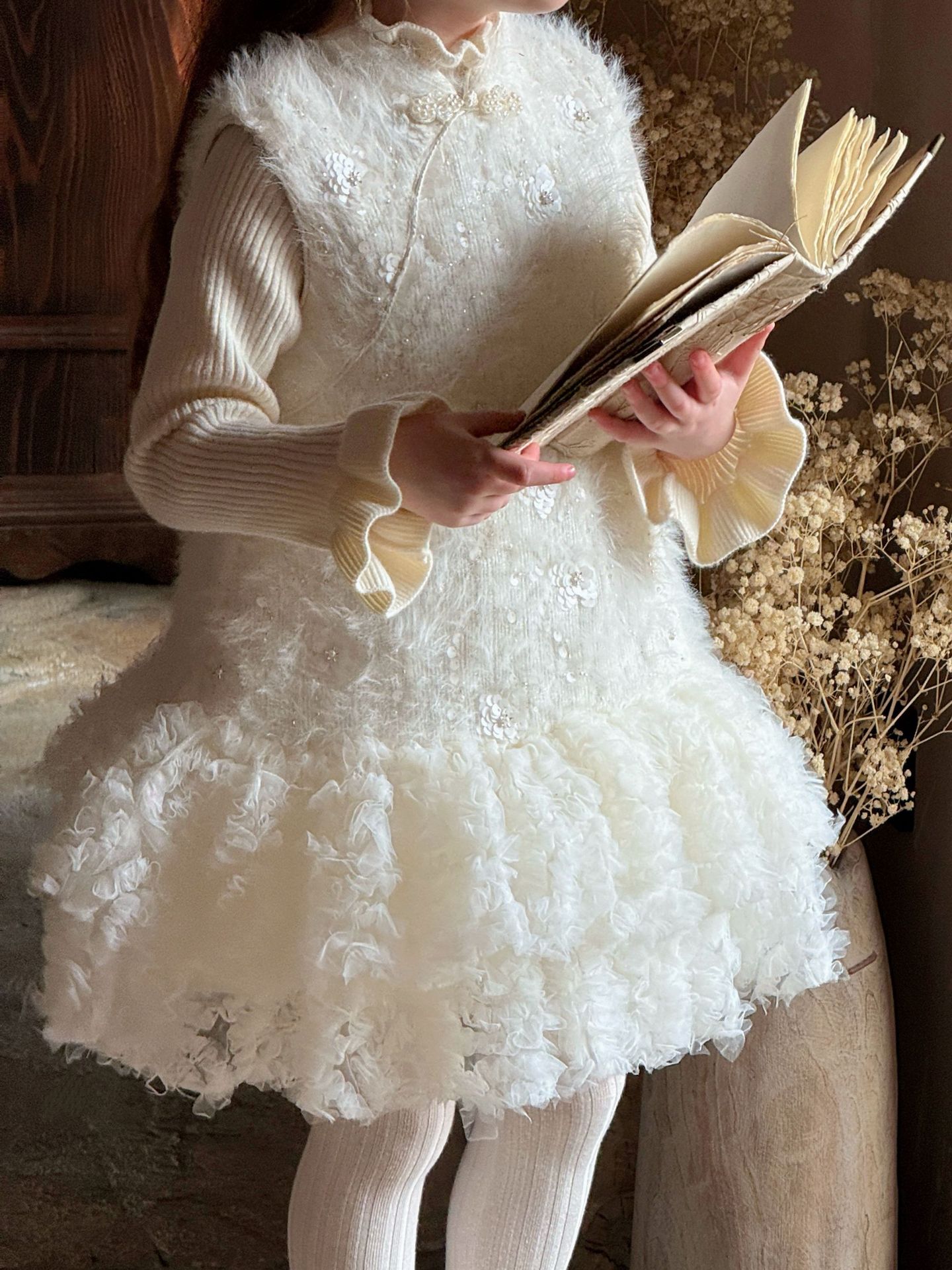 Đầm Chinese Otaly Creamy Petal