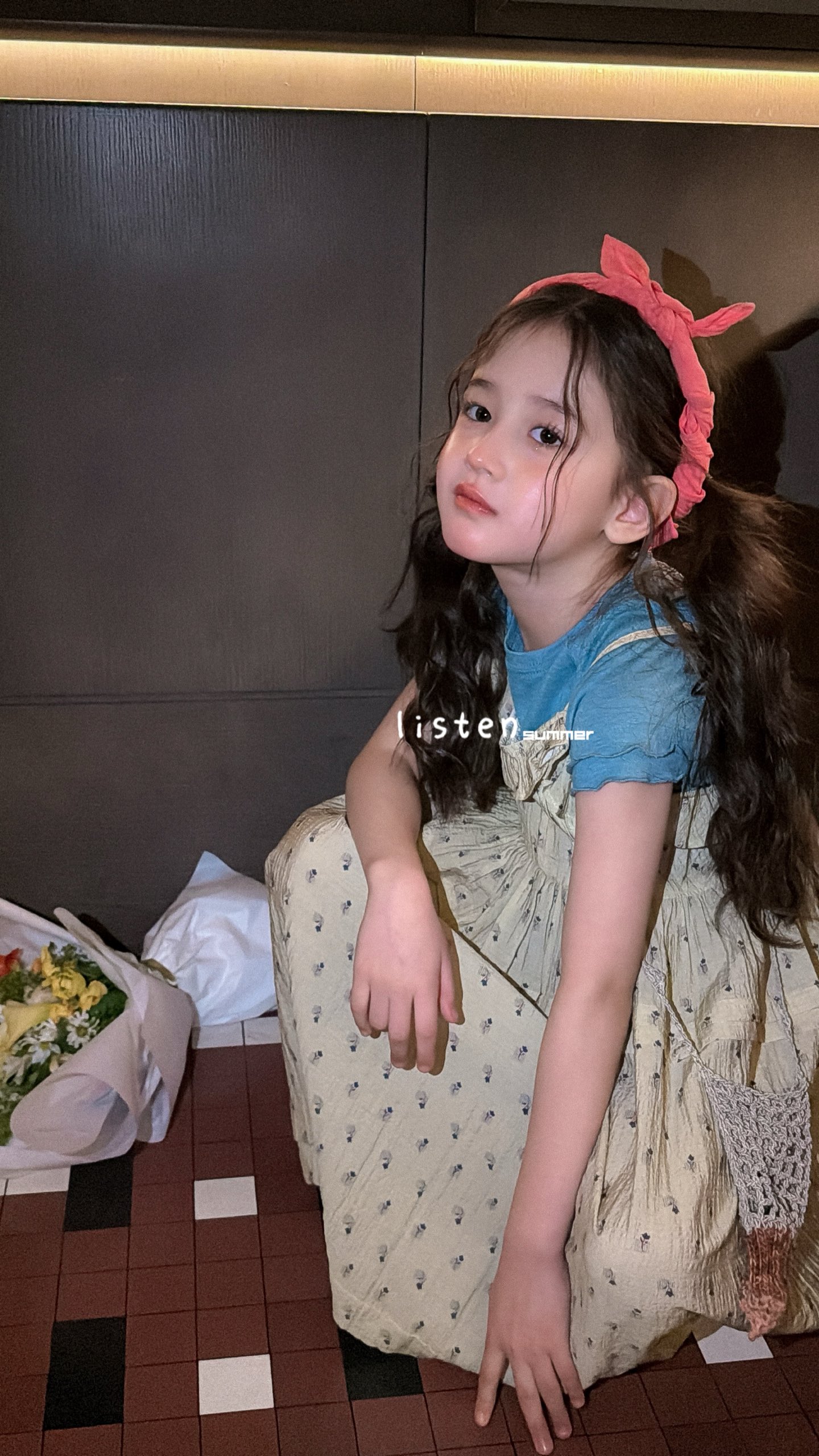 Áo xanh đầm hoa Listen - Đầm hai dây 612057