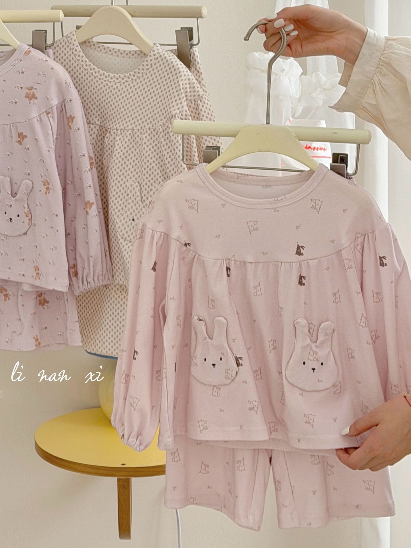 Homewear Linanxi túi thỏ hồng