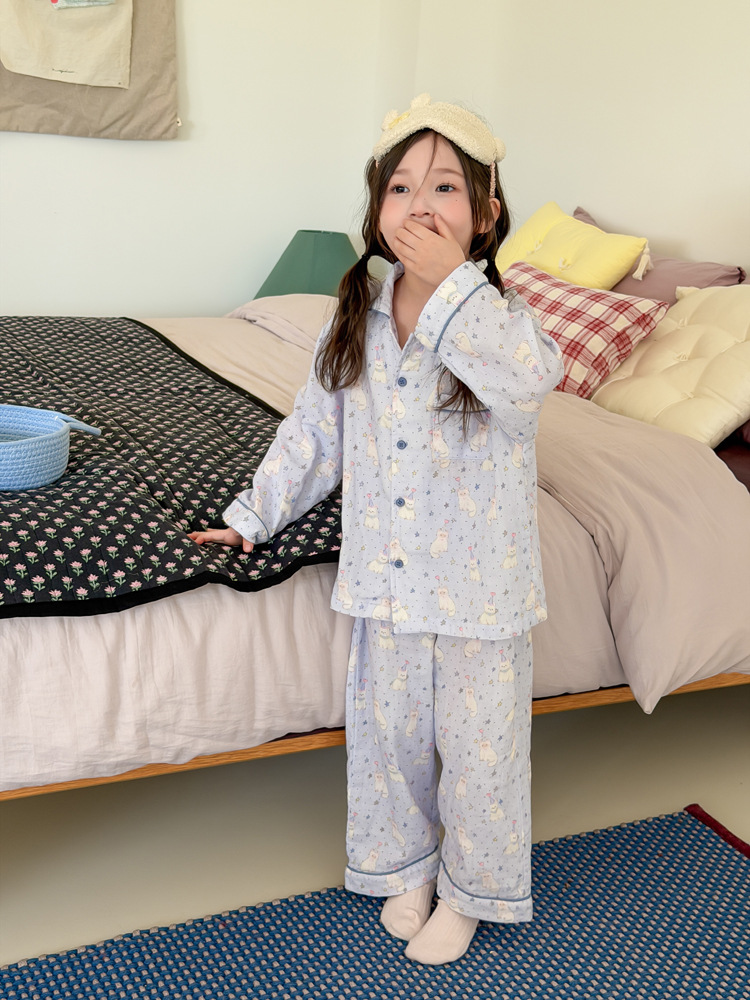 Homewear Pyjama AMBB Mèo sao xanh