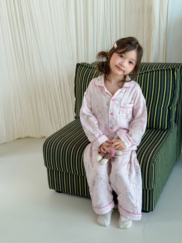Homewear Pyjama AMBB cake cat hồng