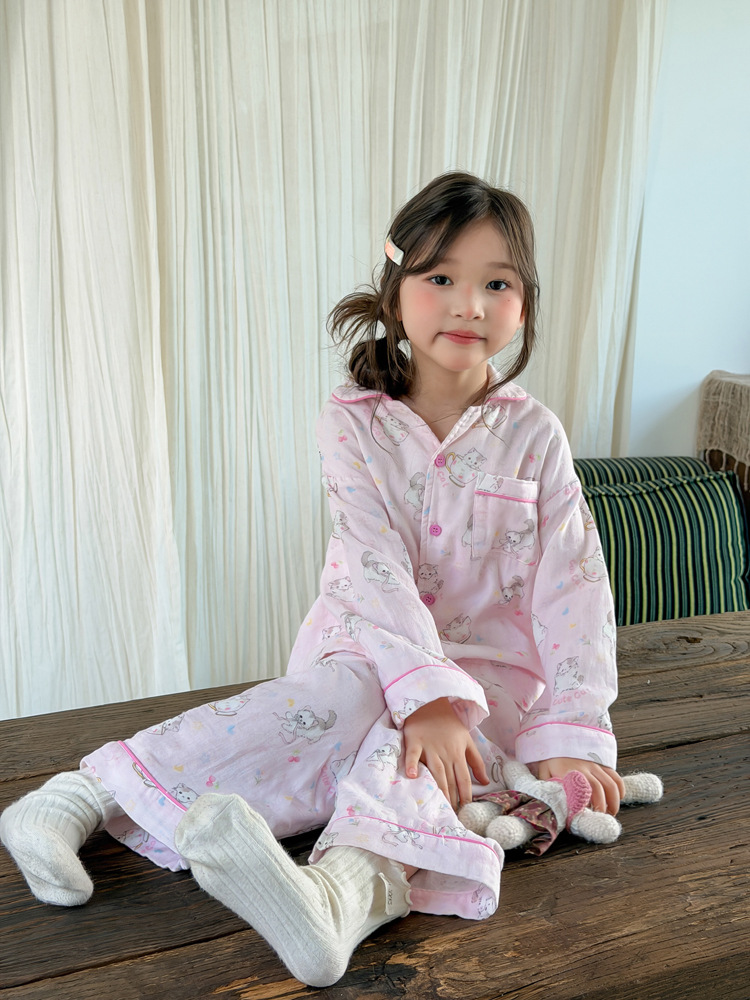 Homewear Pyjama AMBB cake cat hồng