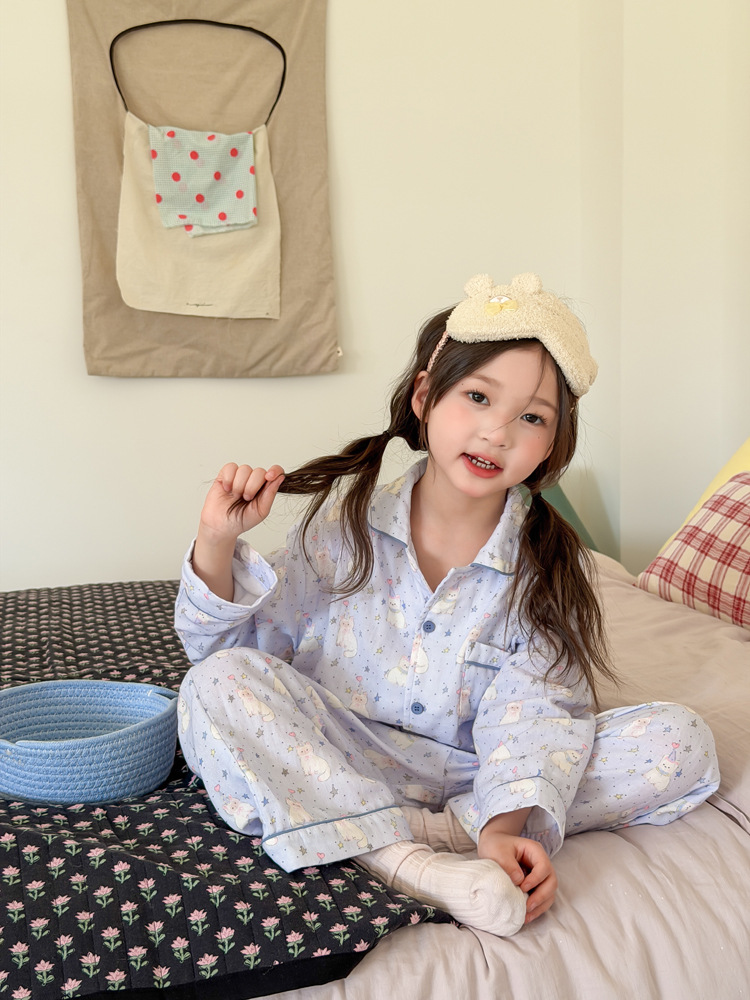 Homewear Pyjama AMBB Mèo sao xanh
