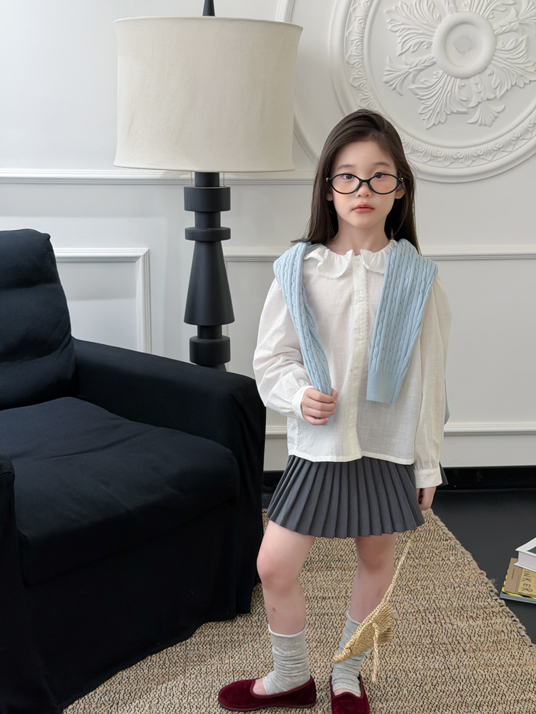 TTS AMBB NS - Áo sơ mi AMBB cổ sen trắng 2693