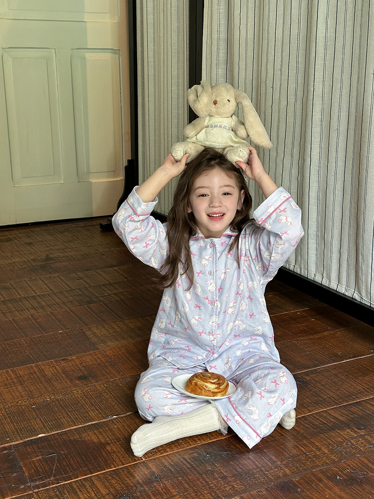 Homewear Pyjama Thỏ nơ hồng AMBB