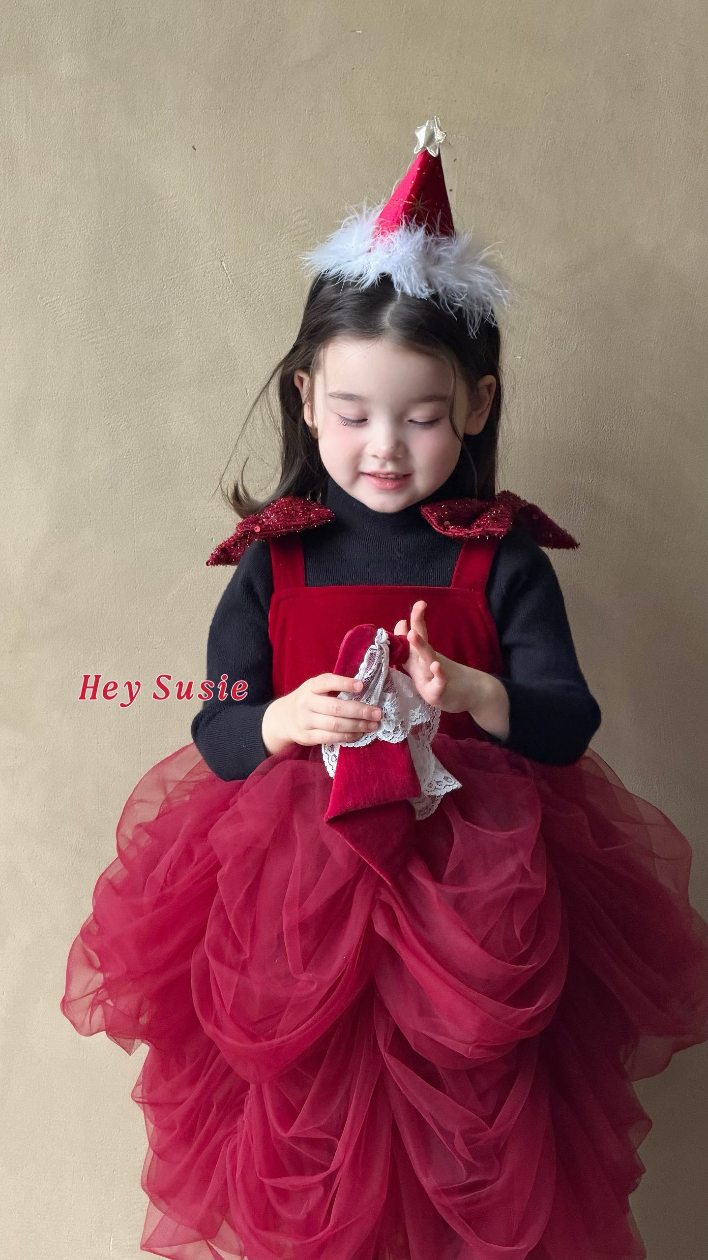 Đầm đỏ Tutu bồng b bồng bềnh Hey Susie