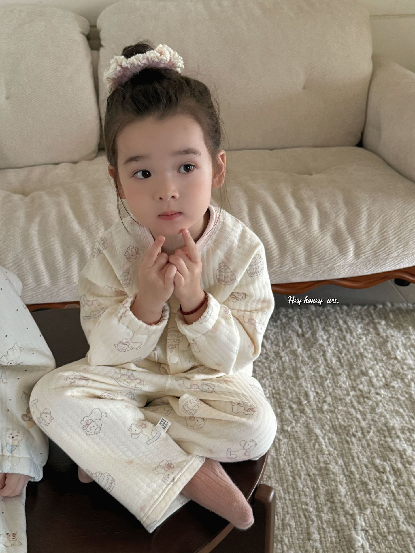 Homewear Hey Honey cúc bấm cún lông xù