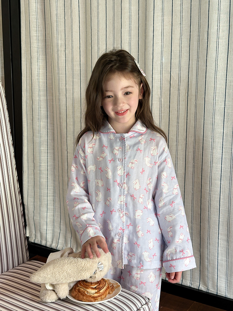 Homewear Pyjama Thỏ nơ hồng AMBB