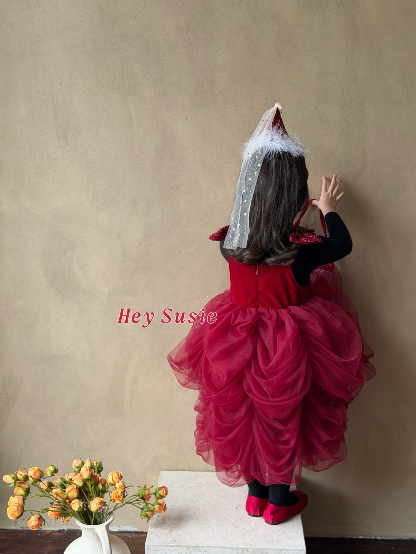 TTS - Đầm đỏ Tutu bồng b bồng bềnh Hey Susie
