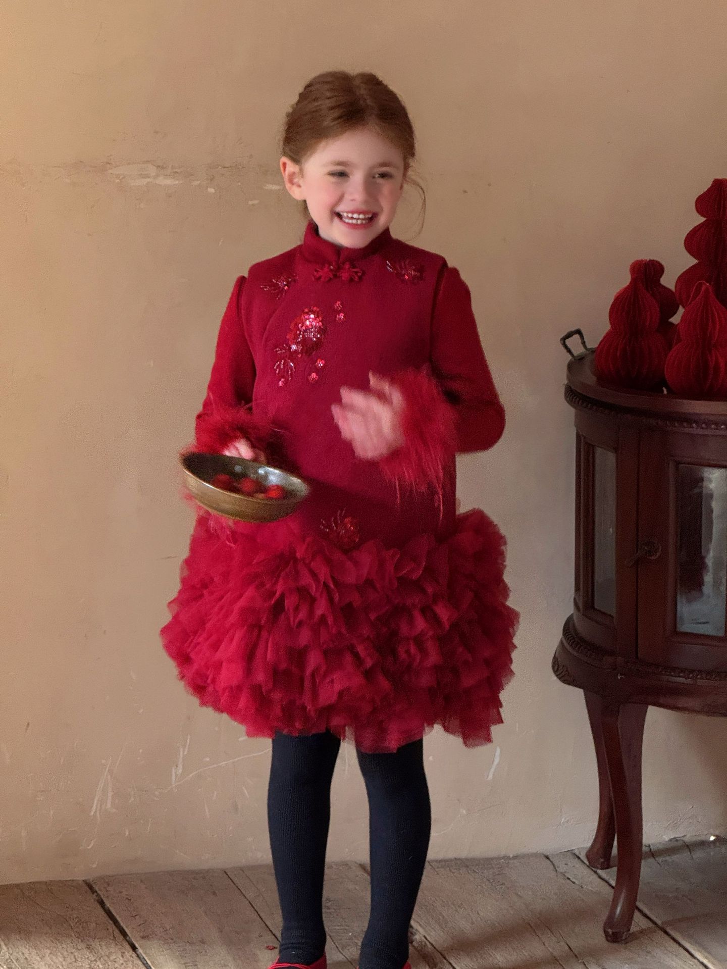 TTS - Đầm Chinese Otaly 5812 tutu đỏ